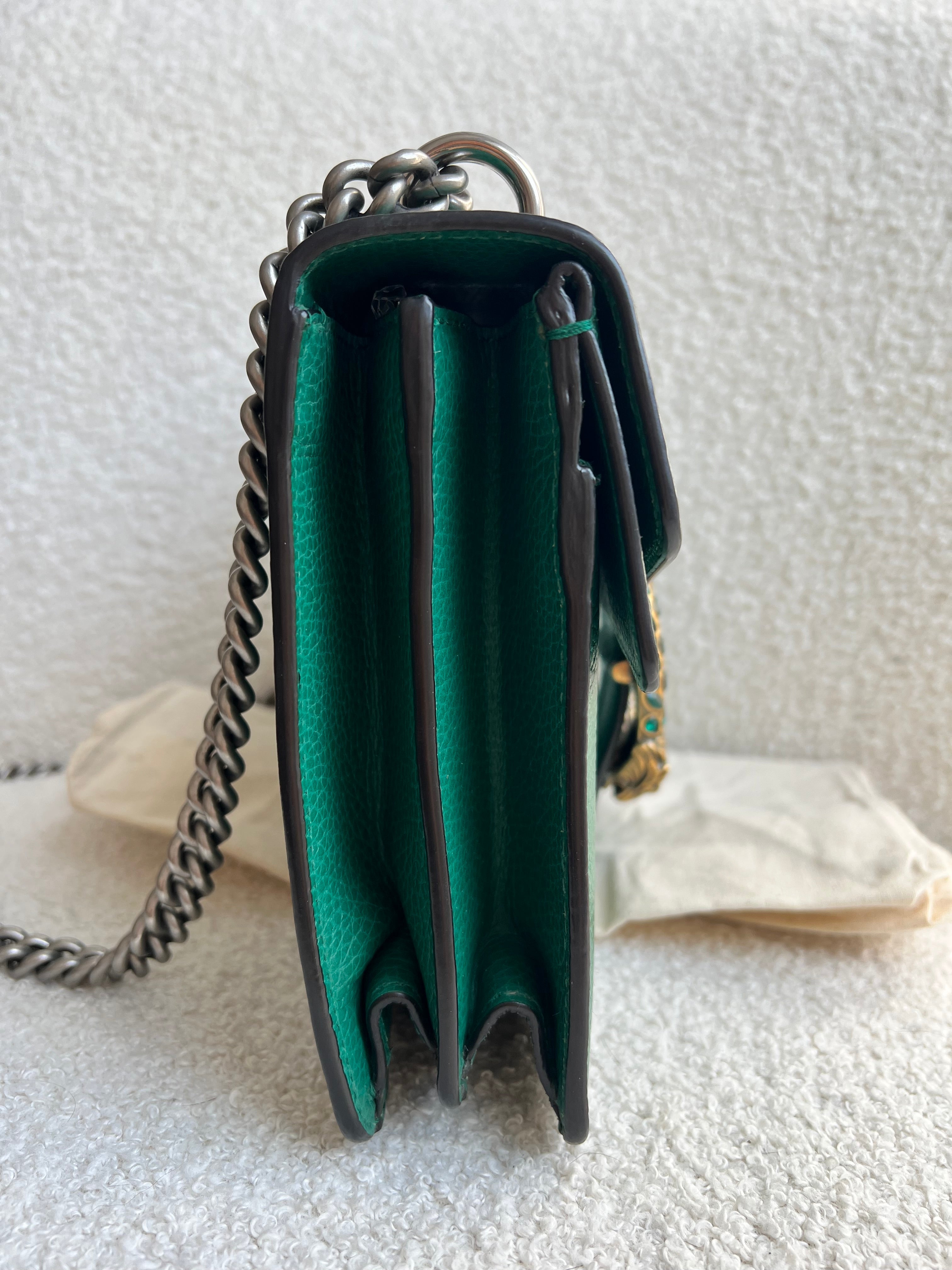 Gucci Dionysus GG Green Small Shoulder Bag (RRP £2,670)