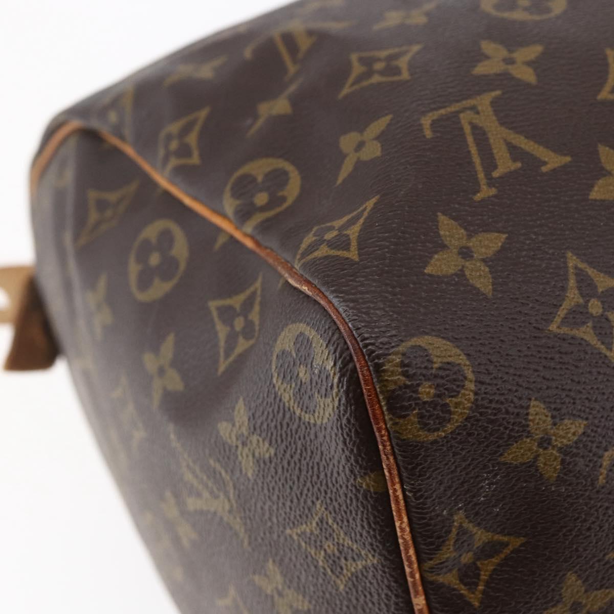 Louis Vuitton Speedy Bandouliere Bag Monogram Canvas Brown Canvas Handbag (Pre-Owned)