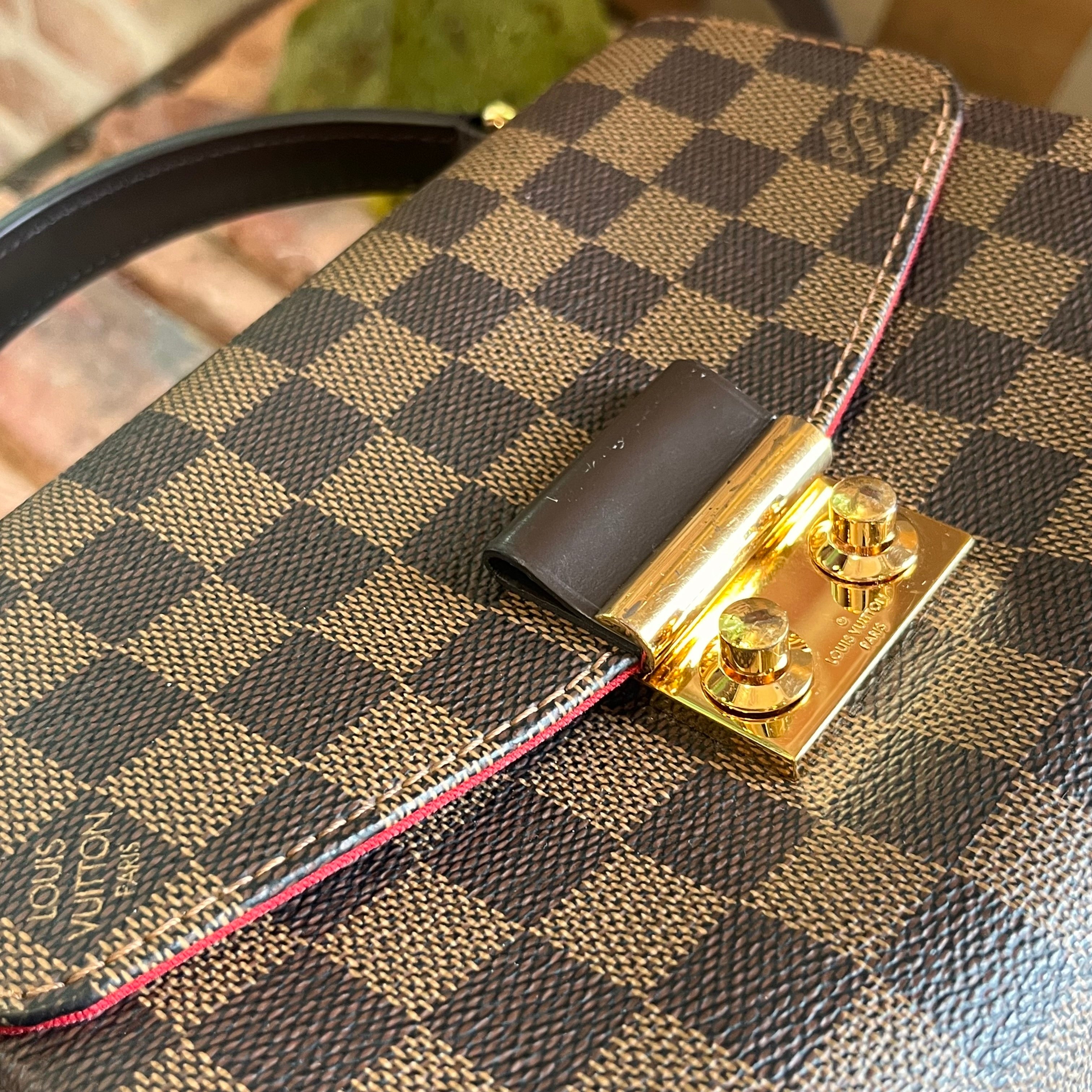 LOUIS VUITTON Croisette Damier Ebene Top Handle Bag