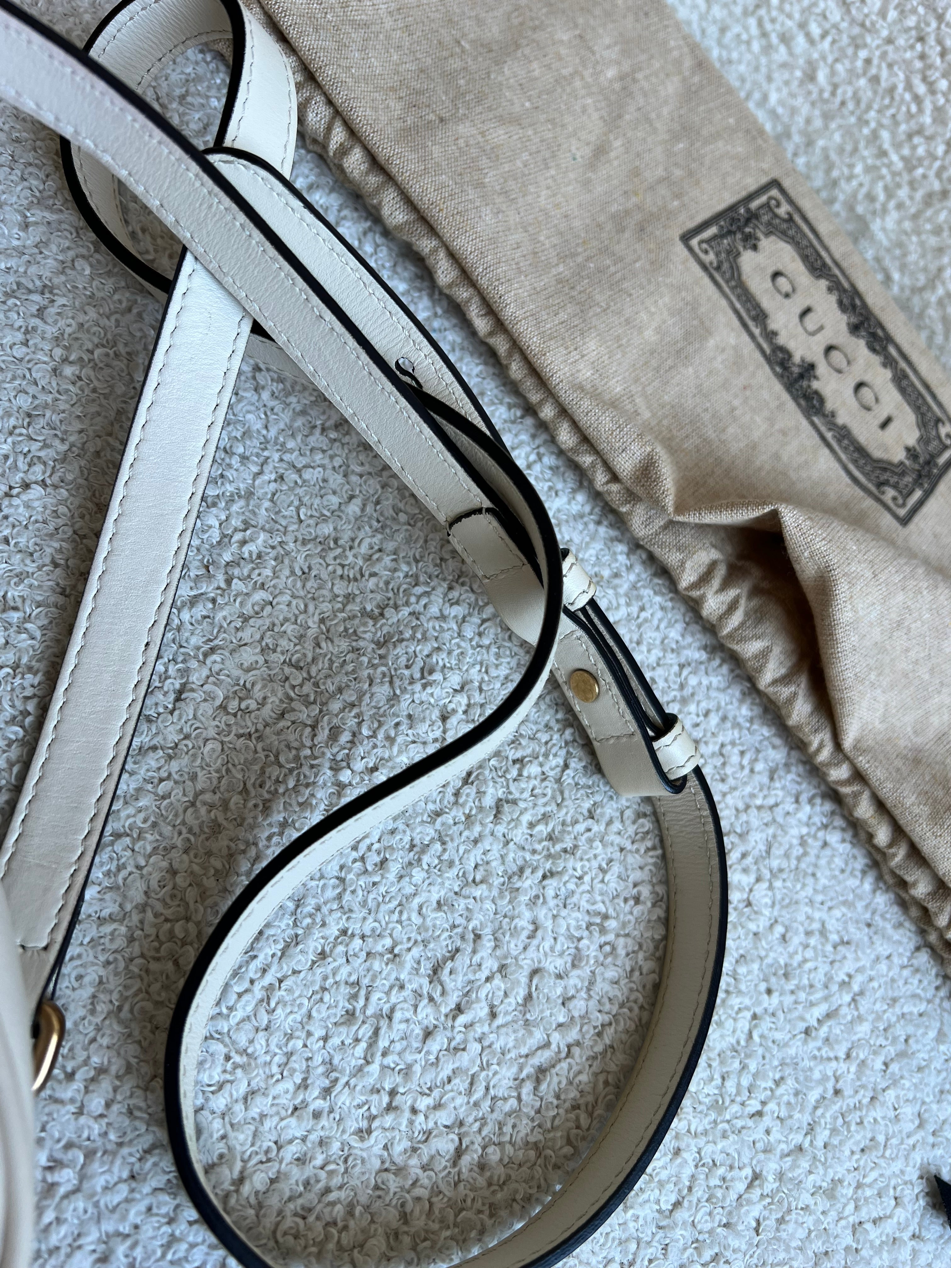Gucci GG White Marmont Small Shoulder Bag (RRP £1440)