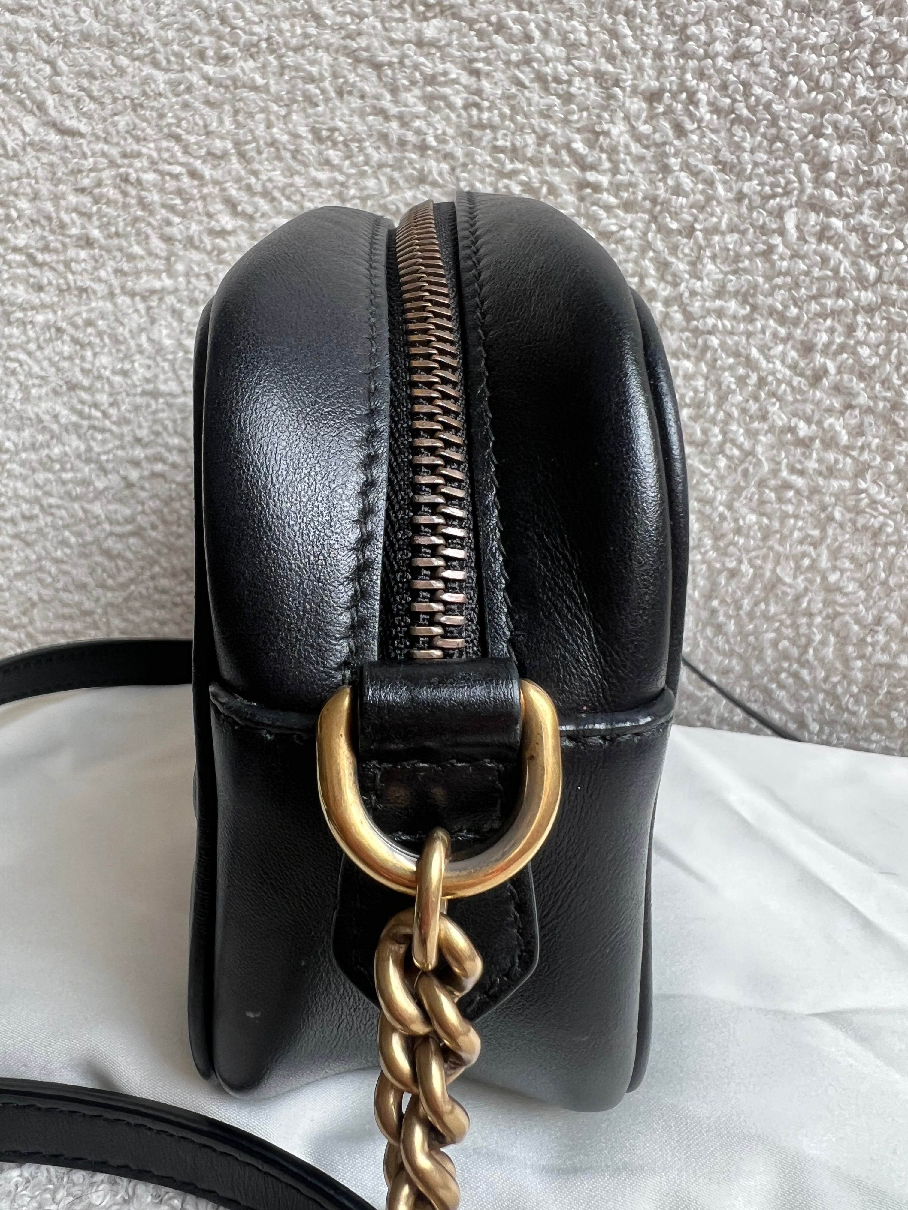 Gucci GG Black Marmont Mini Shoulder Bag (RRP £1,360)