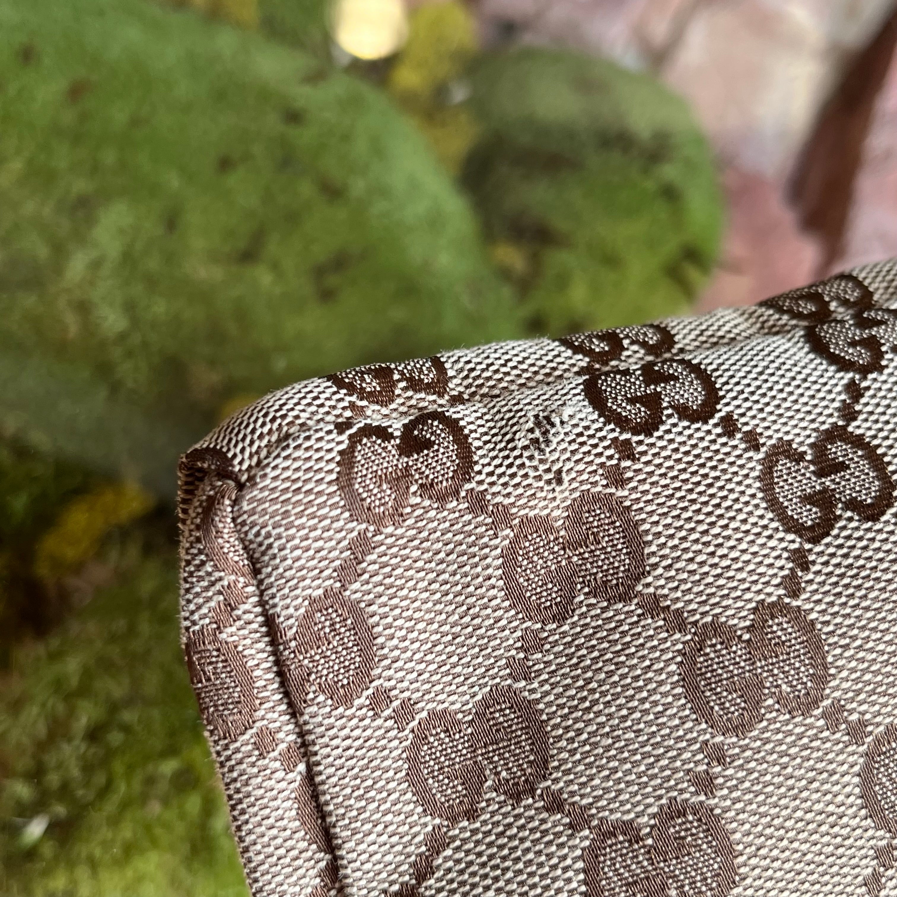 GUCCI GG Web Canvas Double Pocket Belt Bag
