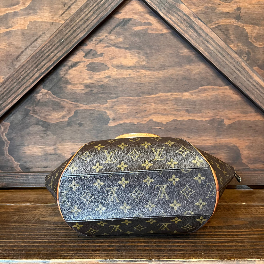 LOUIS VUITTON Ellipse MM Brown Monogram Canvas Top Handle Bag