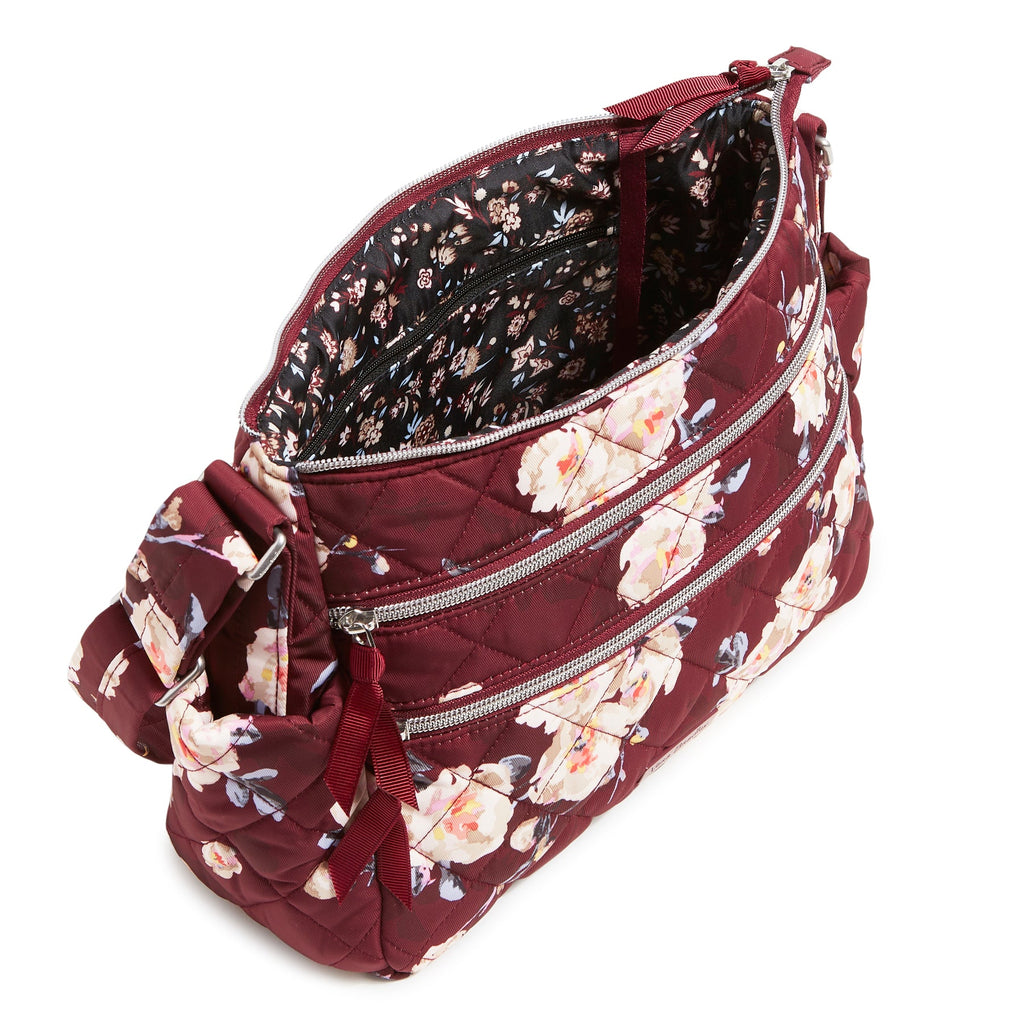Triple Zip Shoulder Bag