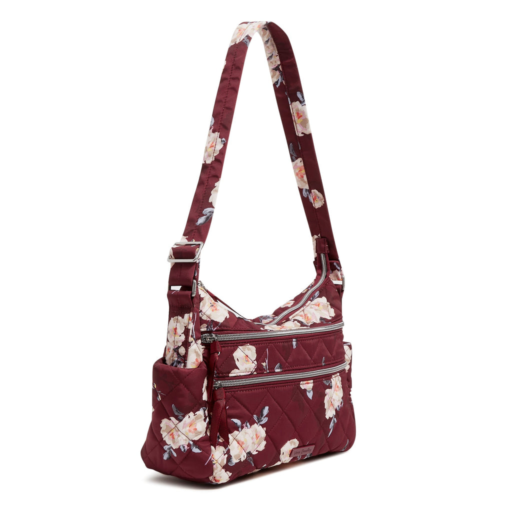 Triple Zip Shoulder Bag