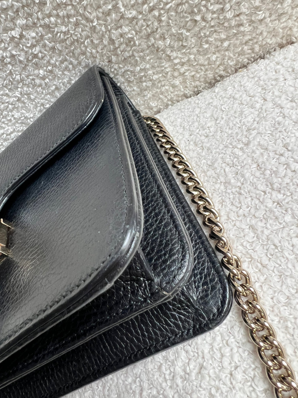 Gucci Interlocking GG Black Small Shoulder Bag