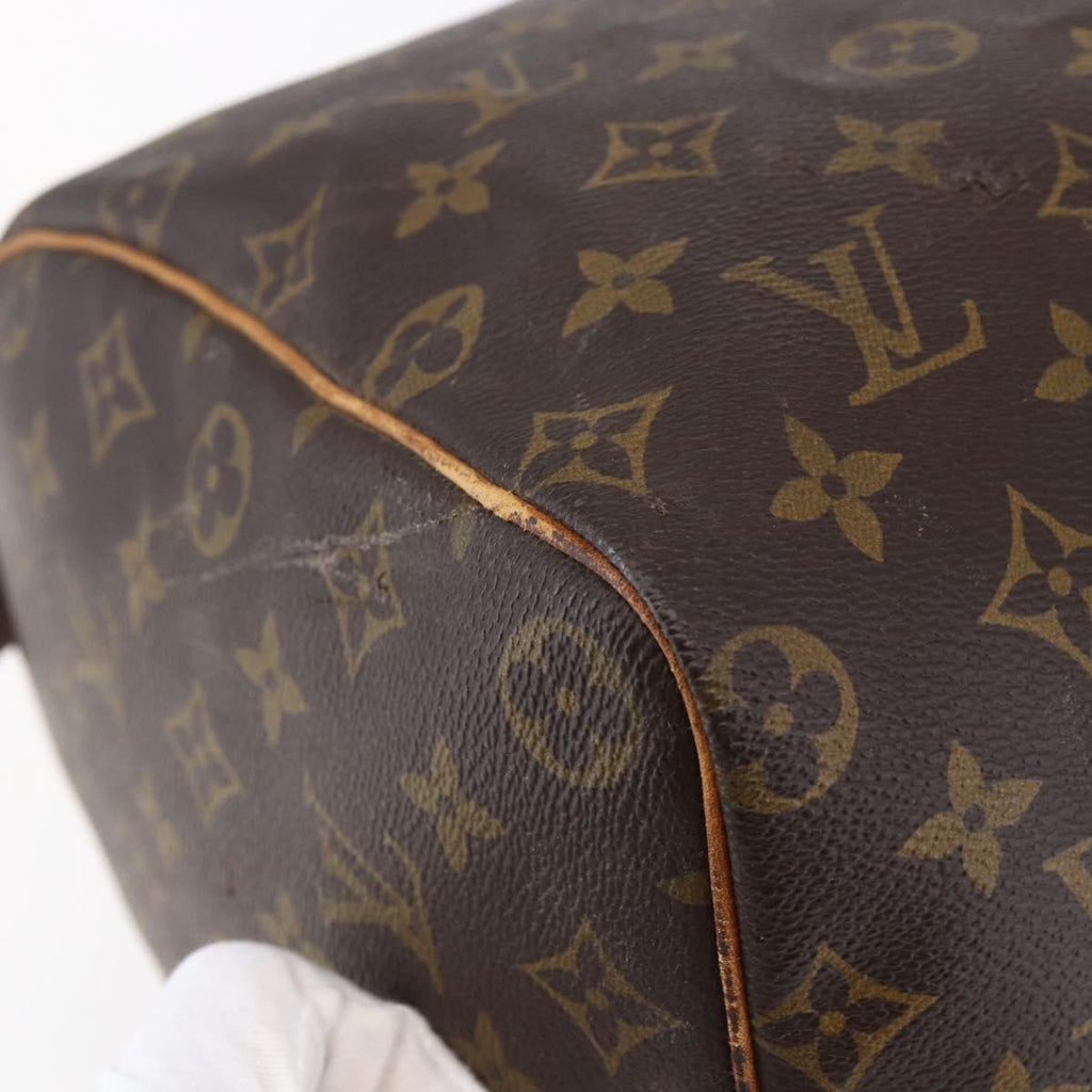 Louis Vuitton Speedy Bandouliere Bag Monogram Canvas Brown Canvas Handbag (Pre-Owned)