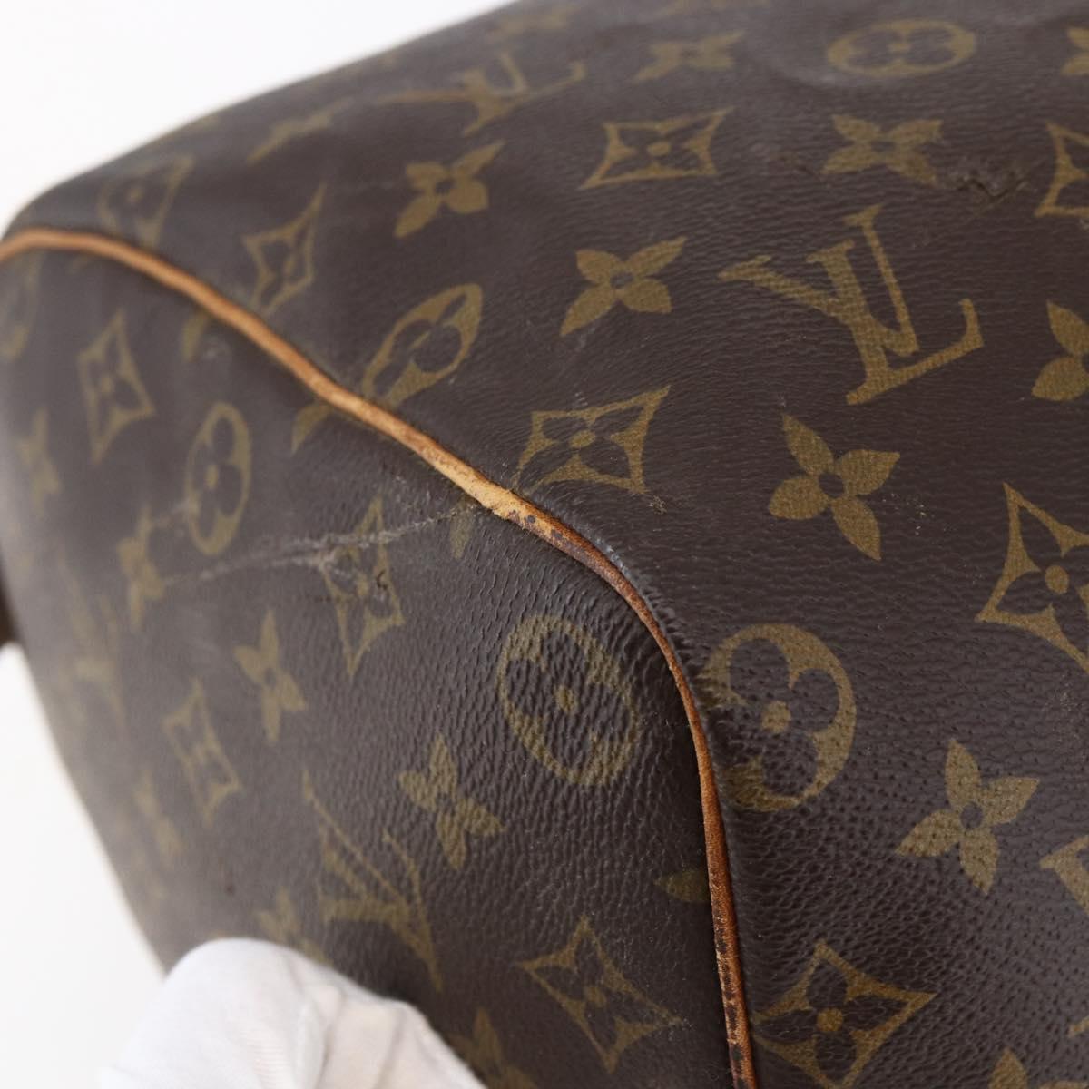 Louis Vuitton Speedy Bandouliere Bag Monogram Canvas Brown Canvas Handbag (Pre-Owned)