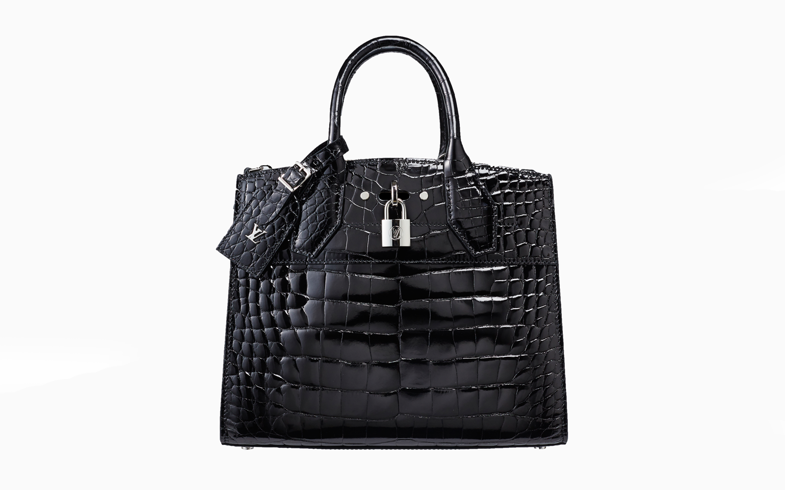 LOUIS VUITTON PYTHON CITY STEAMER HANDBAG