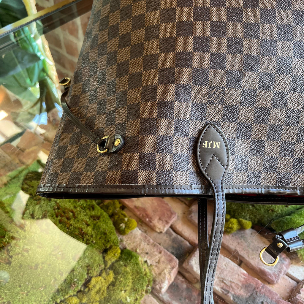 LOUIS VUITTON Neverfull GM Damier Ebene Canvas Tote Bag