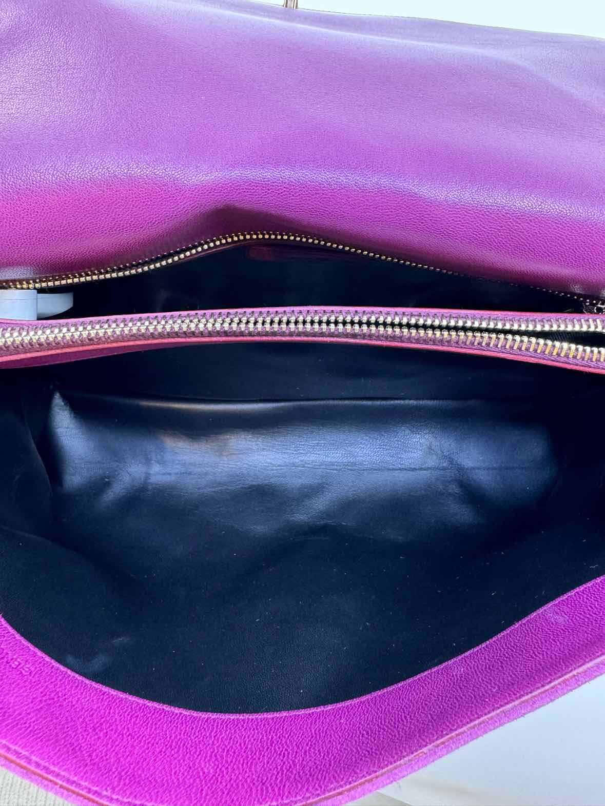 ROGER VIVIER Prismick Purple Leather Patchwork Handbag