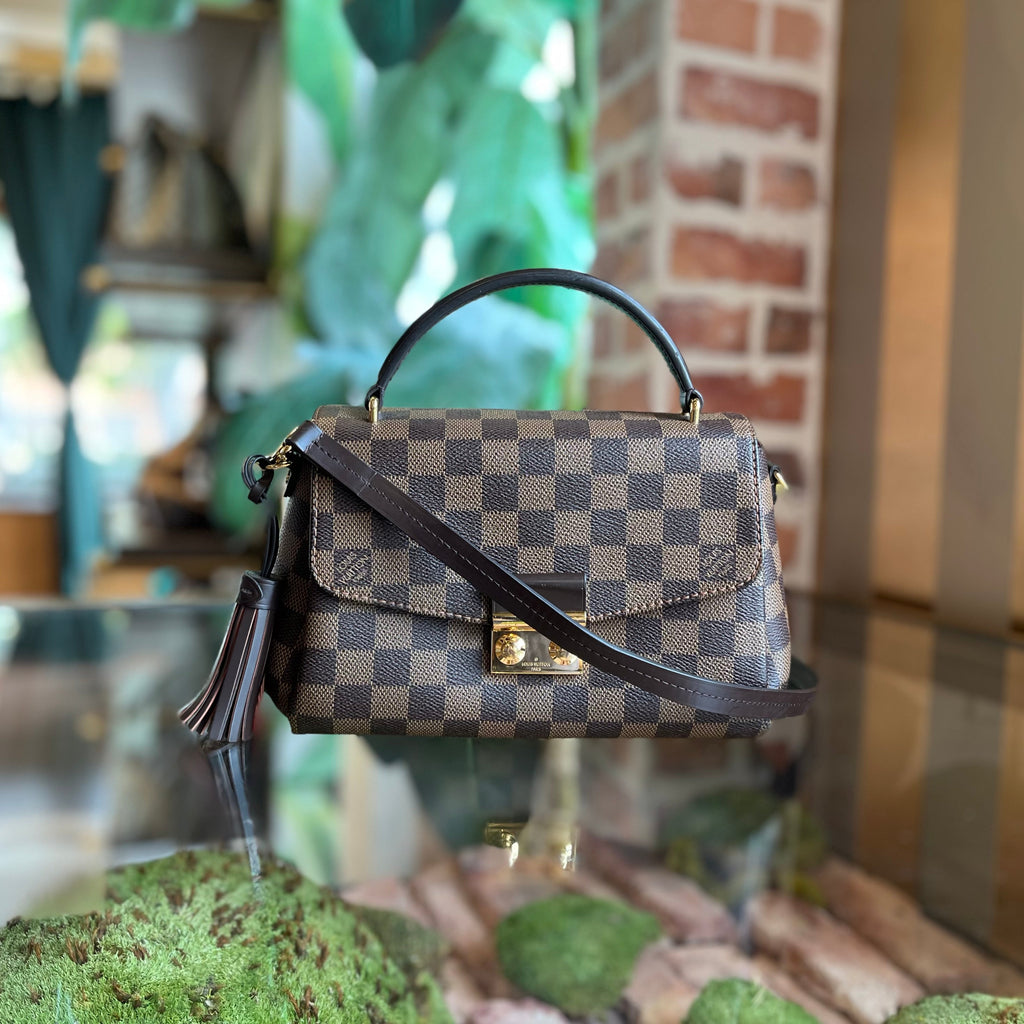 LOUIS VUITTON Croisette Damier Ebene Top Handle Bag