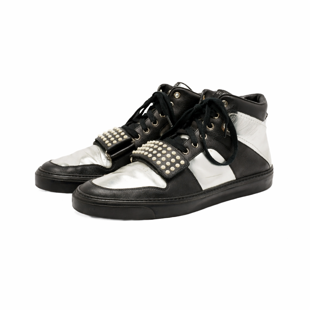 Gucci Men's Ayoyo Black and Silver Sneakers (8.5 G / 9 US) (Pre-Owned)