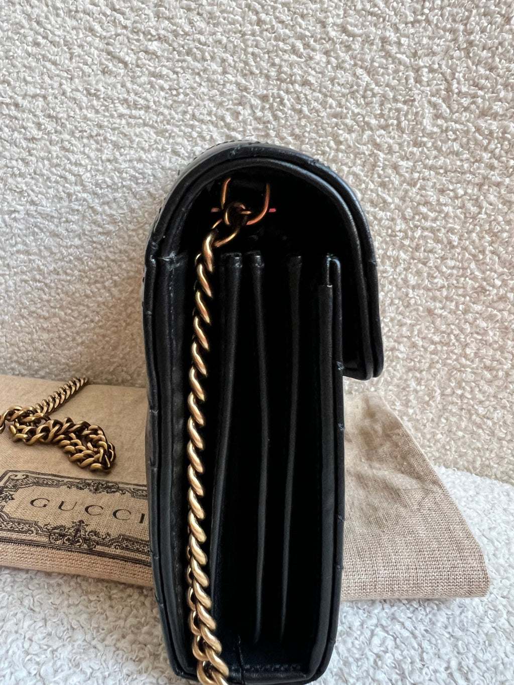Gucci Black GG Marmont Matelasse Mini Bag (RRP £1440)