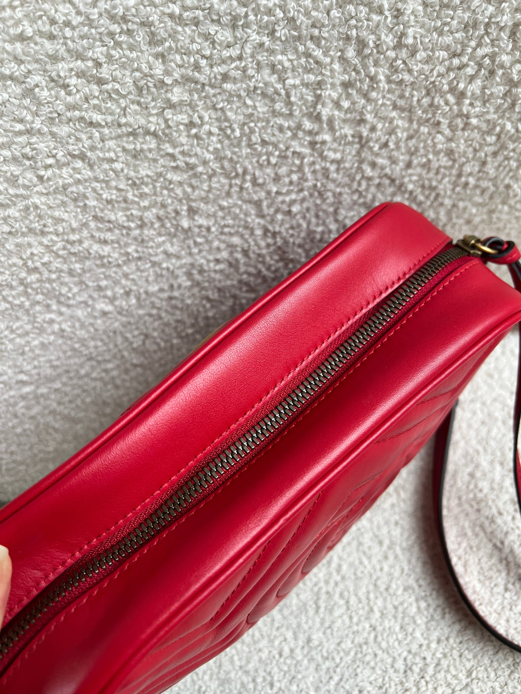 Gucci GG Red Marmont Small Shoulder Bag (RRP £1,440)