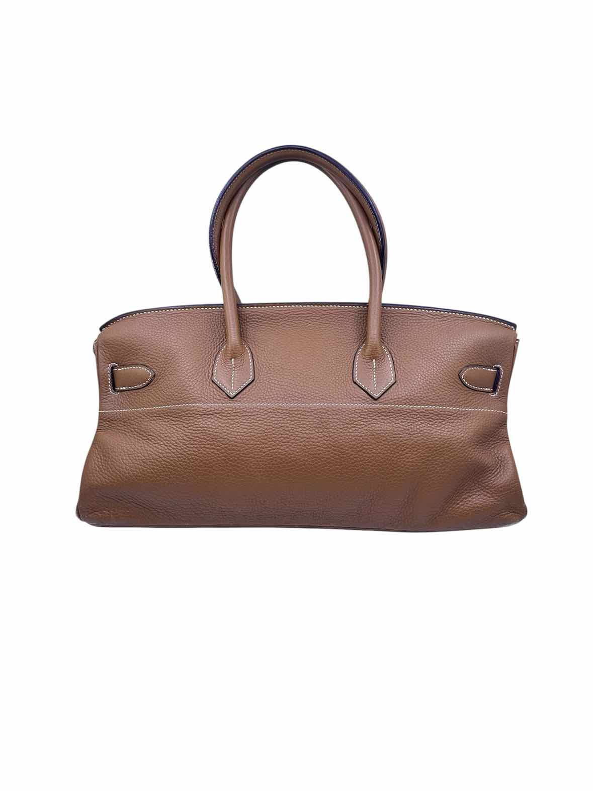 HERMES Caramel Leather Pebble Handbag