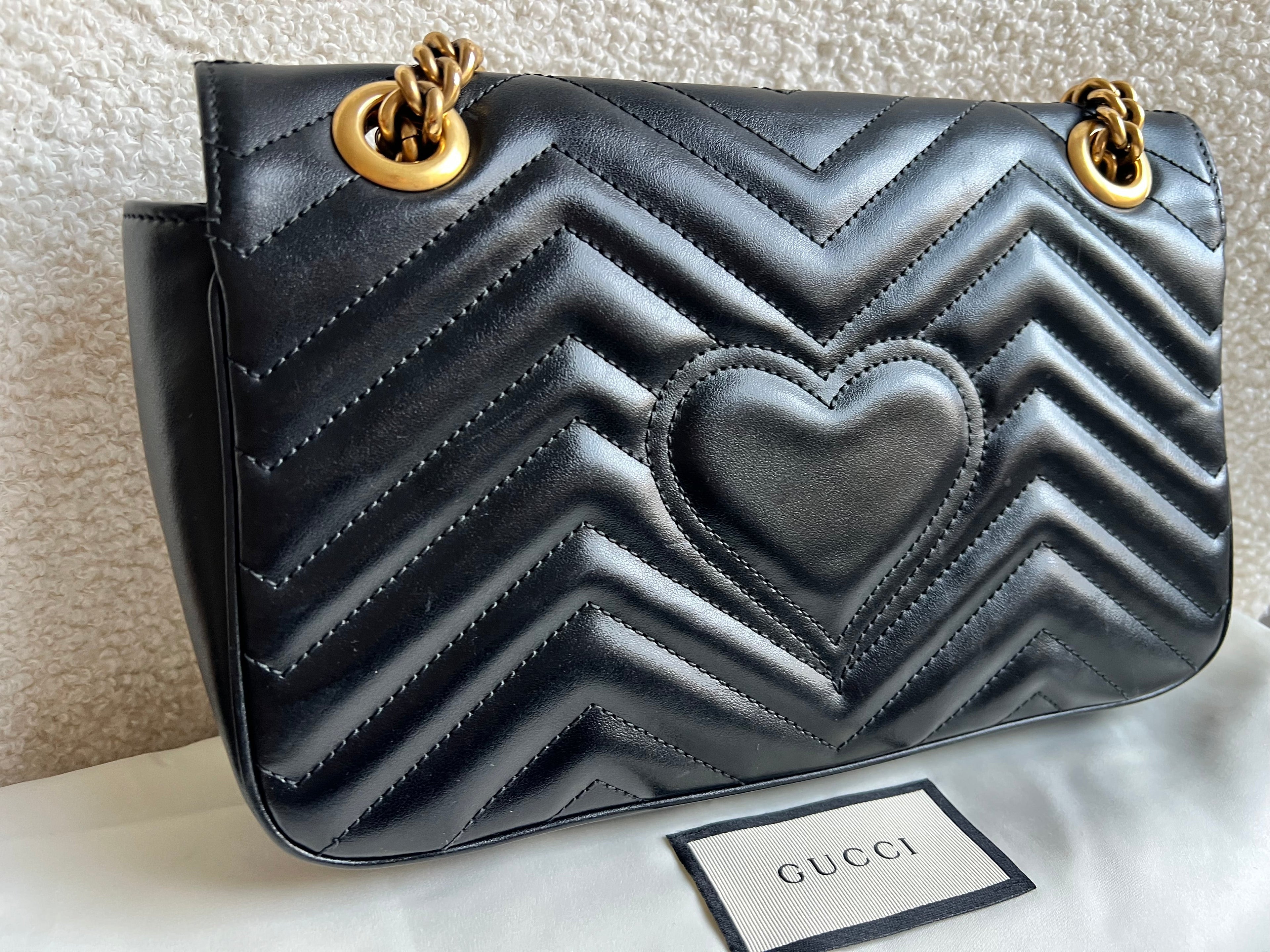 Gucci GG Black Marmont Small Shoulder Bag (RRP £2070)