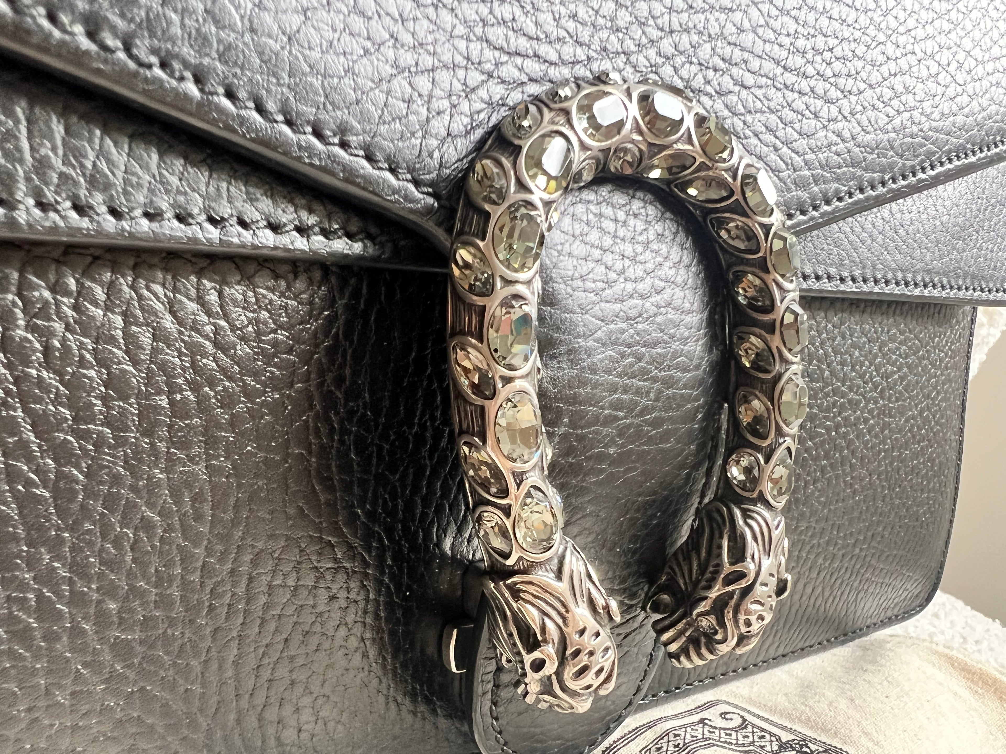 Gucci Dionysus GG Black Small Shoulder Bag (RRP £2,670)