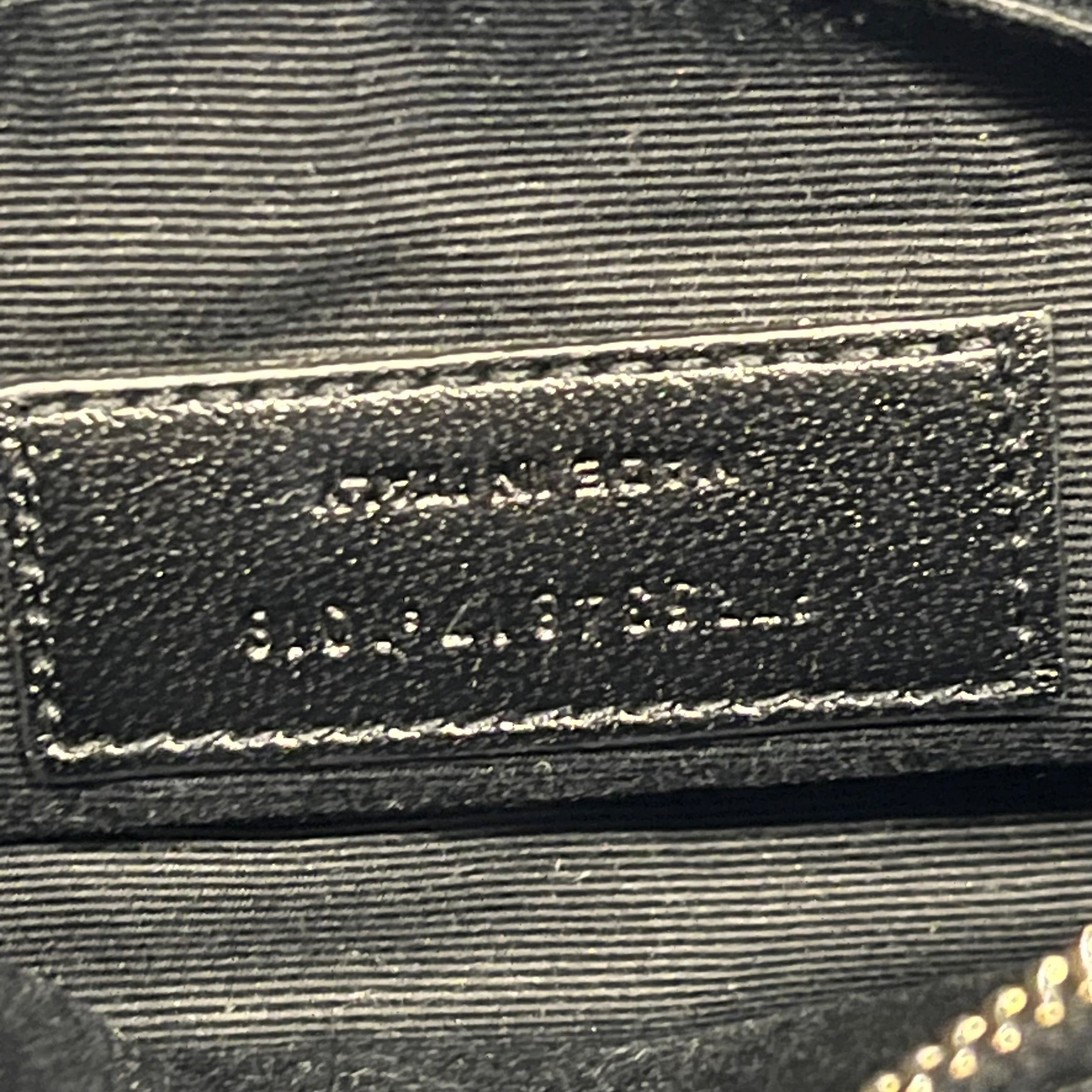 SAINT LAURENT Loulou Small Black Velvet Chevron Quilted Belt Bag