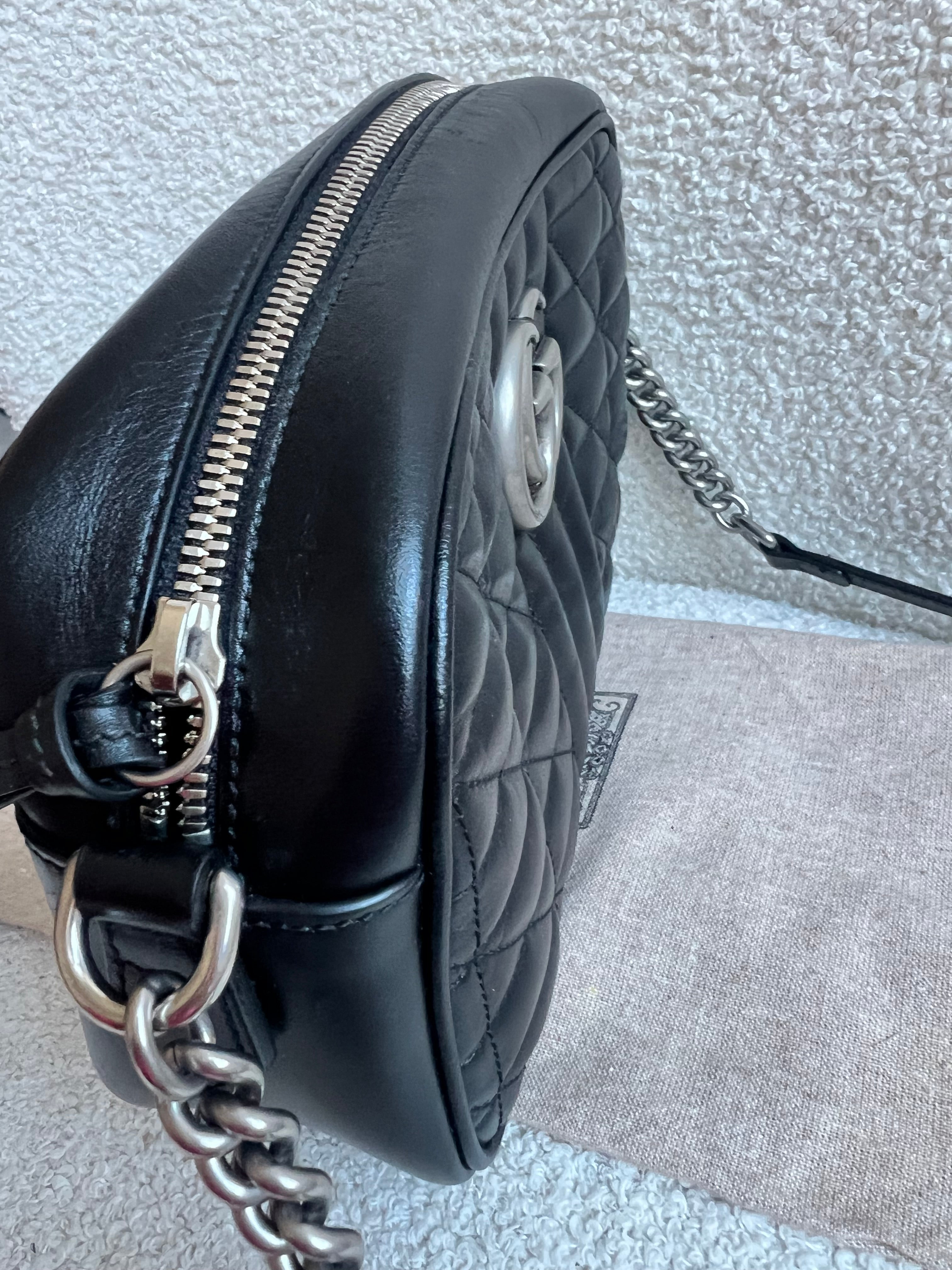 Gucci Aria GG Black Marmont Small Shoulder Bag (RRP £1440)