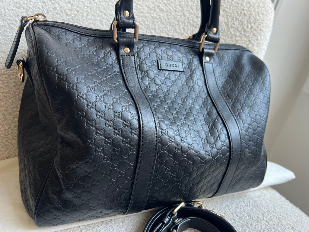 Gucci Black Guccissima Large Boston Joy (RRP £1250)
