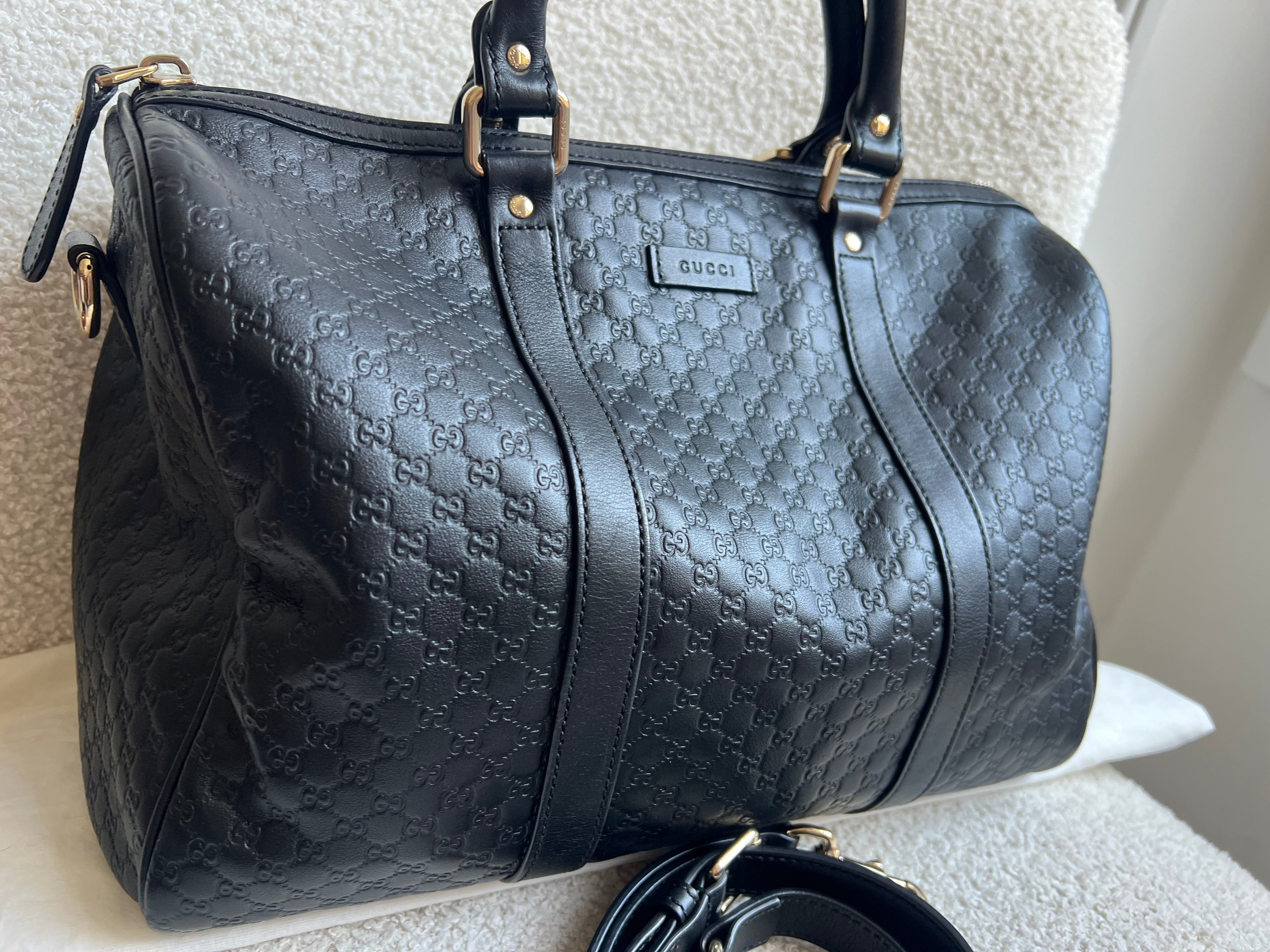 Gucci Black Guccissima Large Boston Joy (RRP £1250)