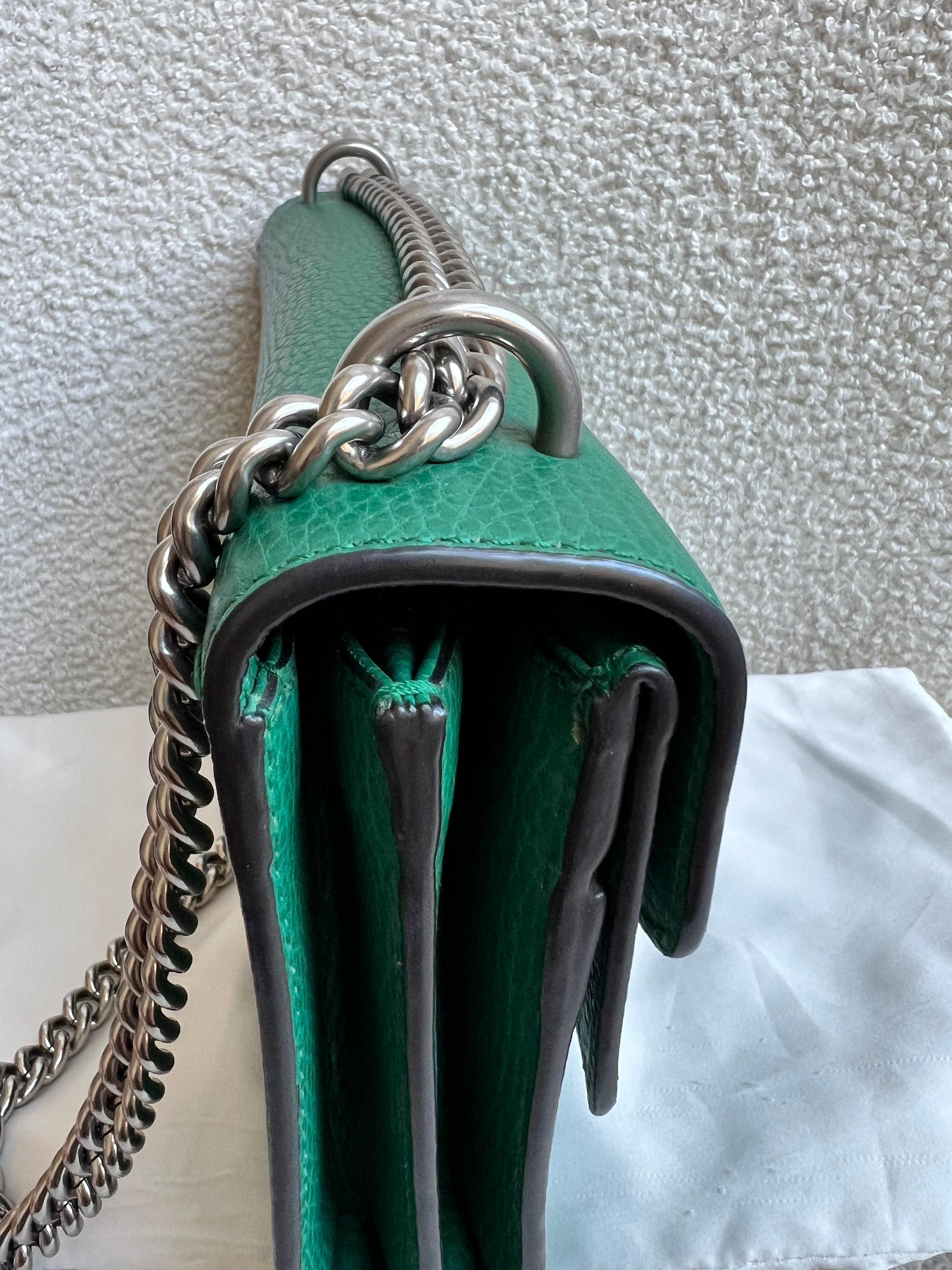 Gucci Dionysus GG Green Small Shoulder Bag (RRP £2,670)
