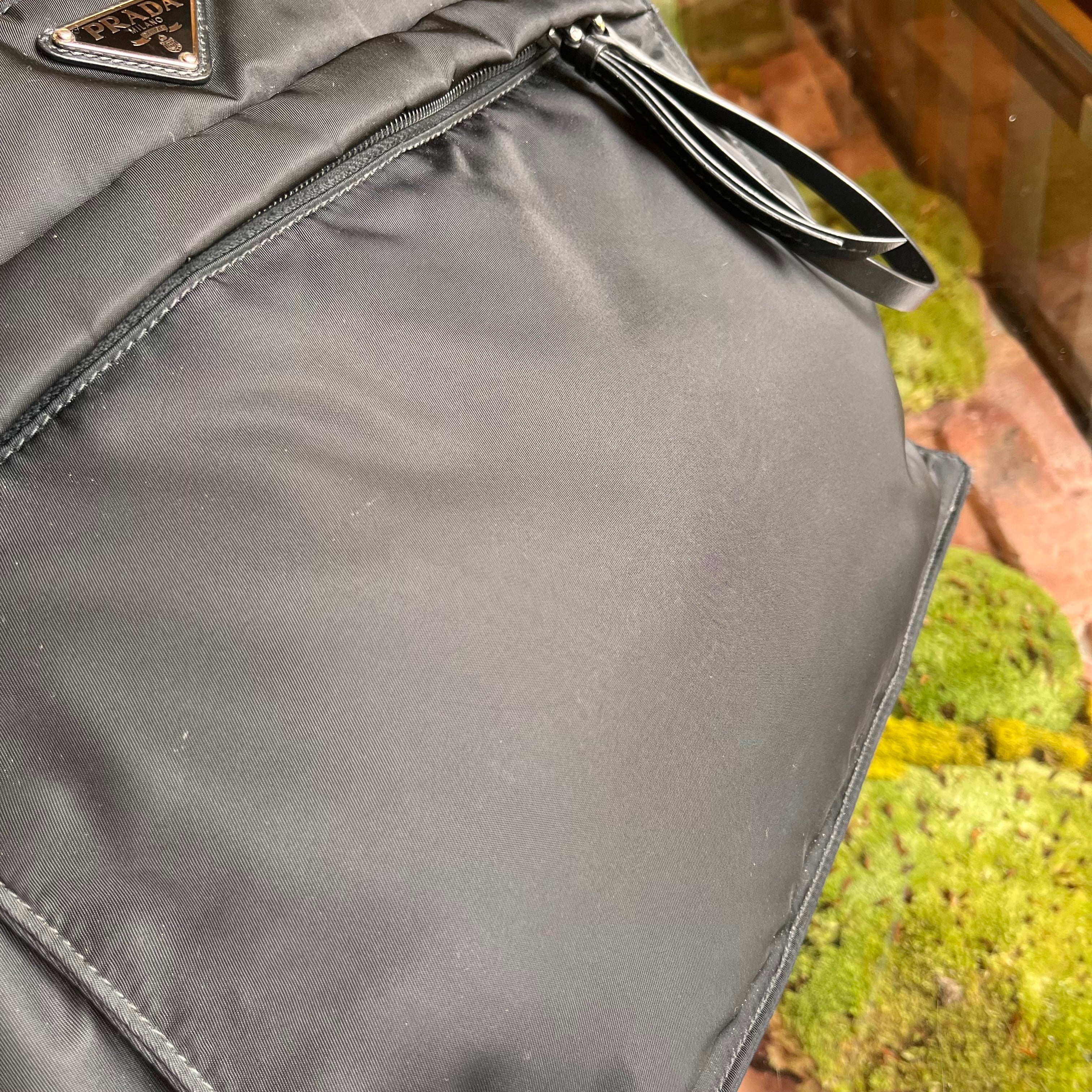 PRADA Black Nylon Tote Bag