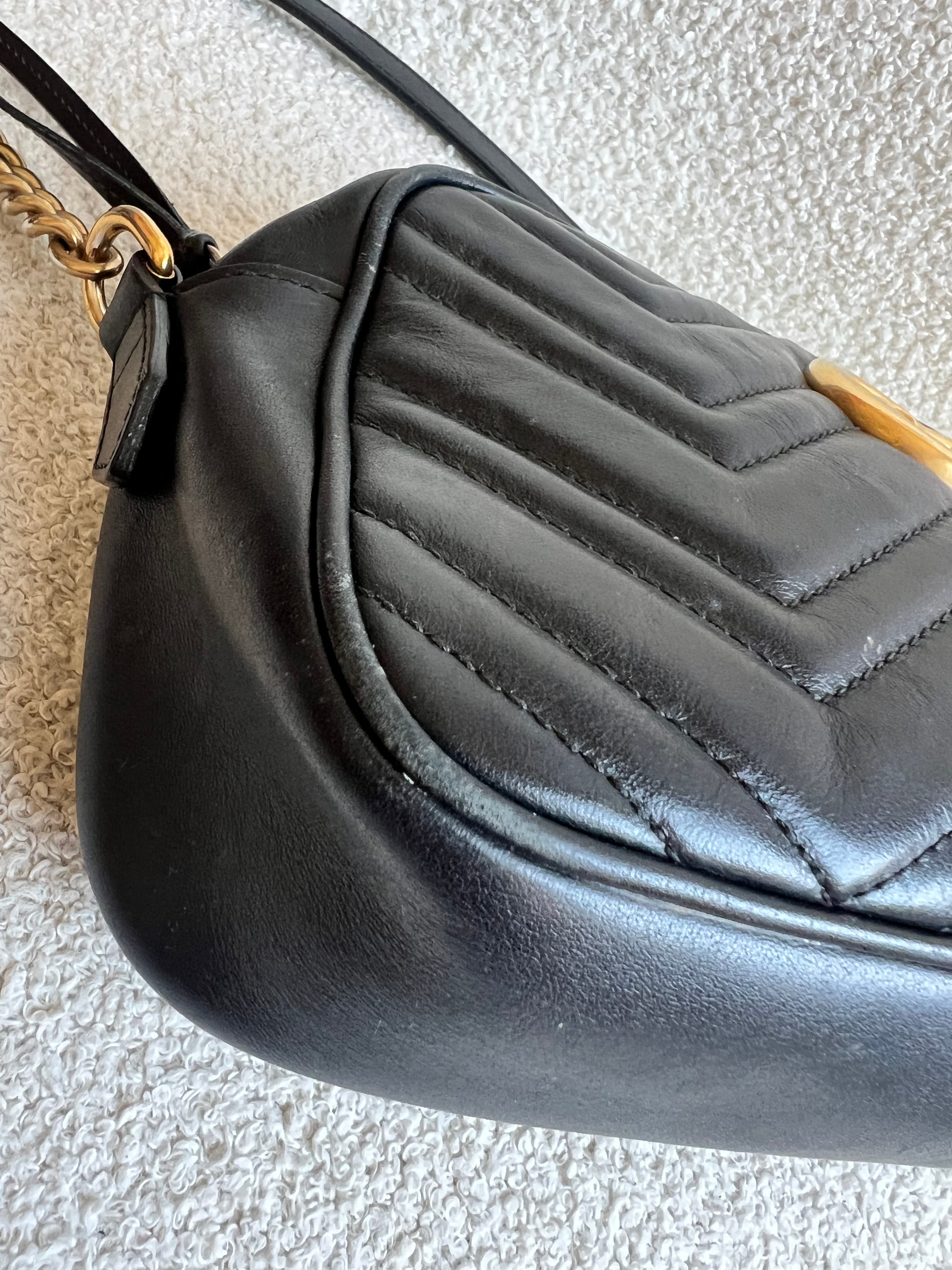 Gucci GG Black Marmont Small Shoulder Bag (RRP £1440)