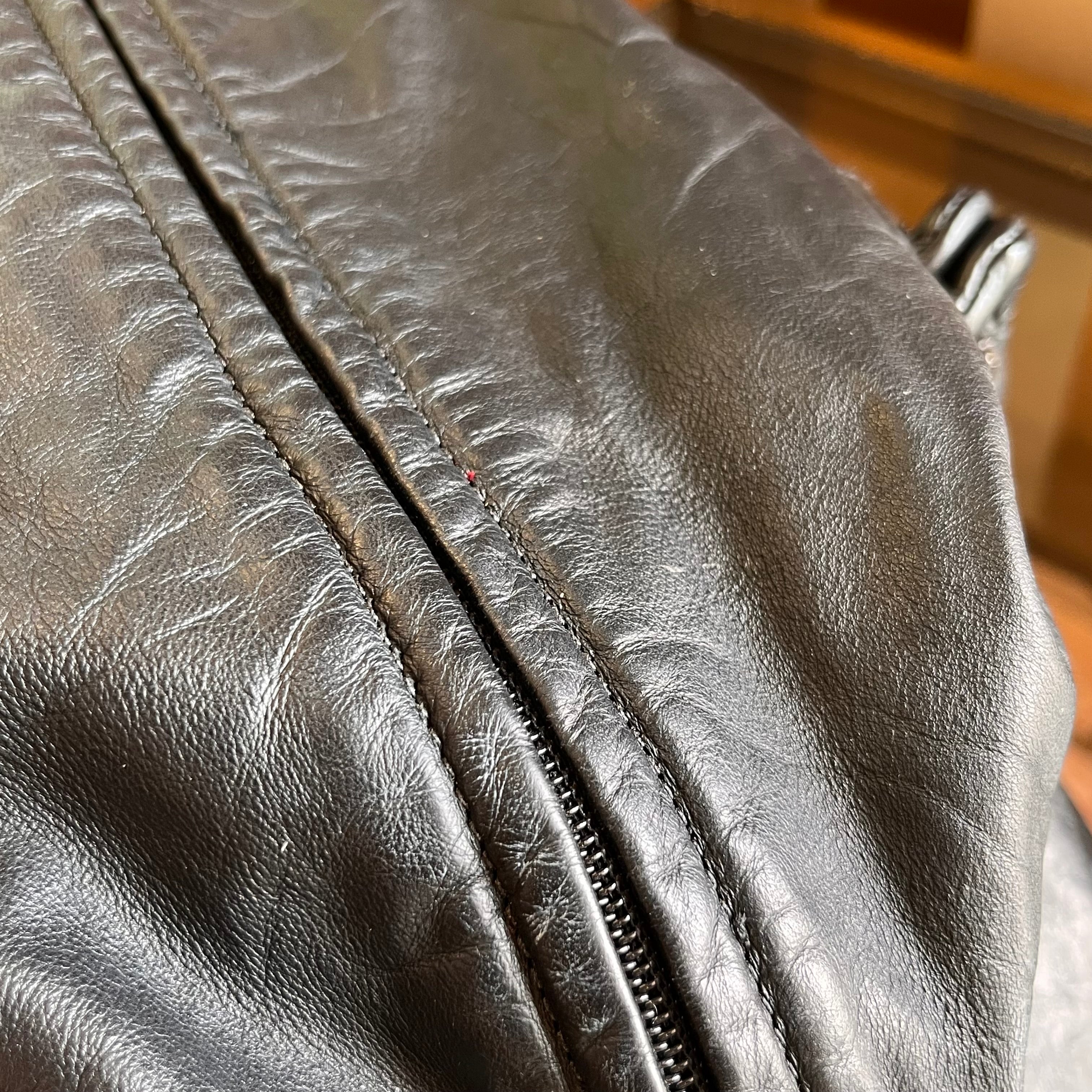 CHANEL Coco Rider Bowling Black Aged Calfskin Satchel Bag