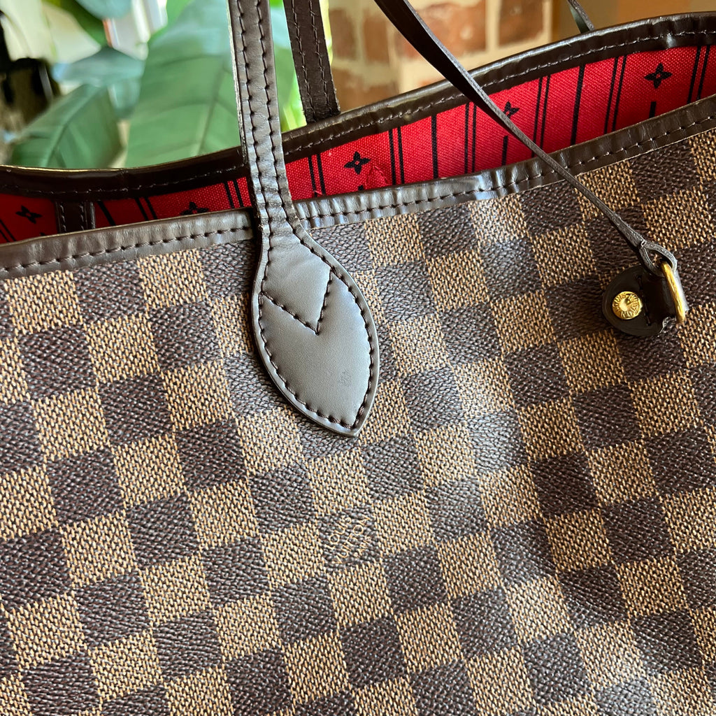 LOUIS VUITTON Neverfull GM Damier Ebene Canvas Tote Bag