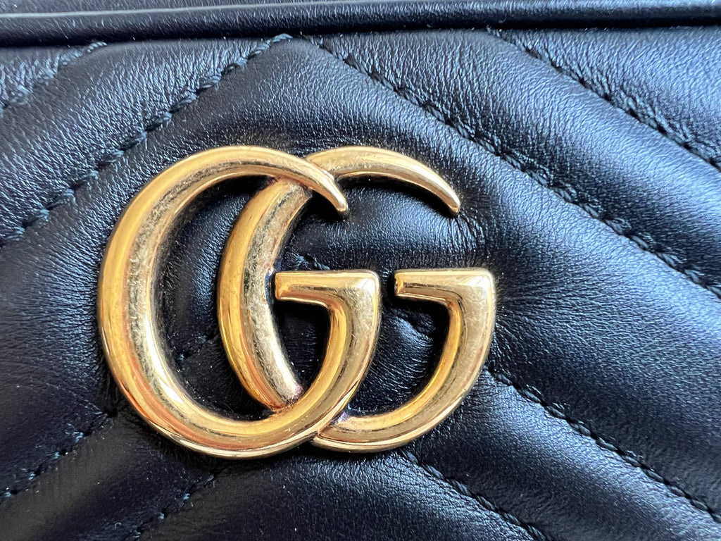 Gucci GG Black Marmont Mini Shoulder Bag (RRP £1,360)