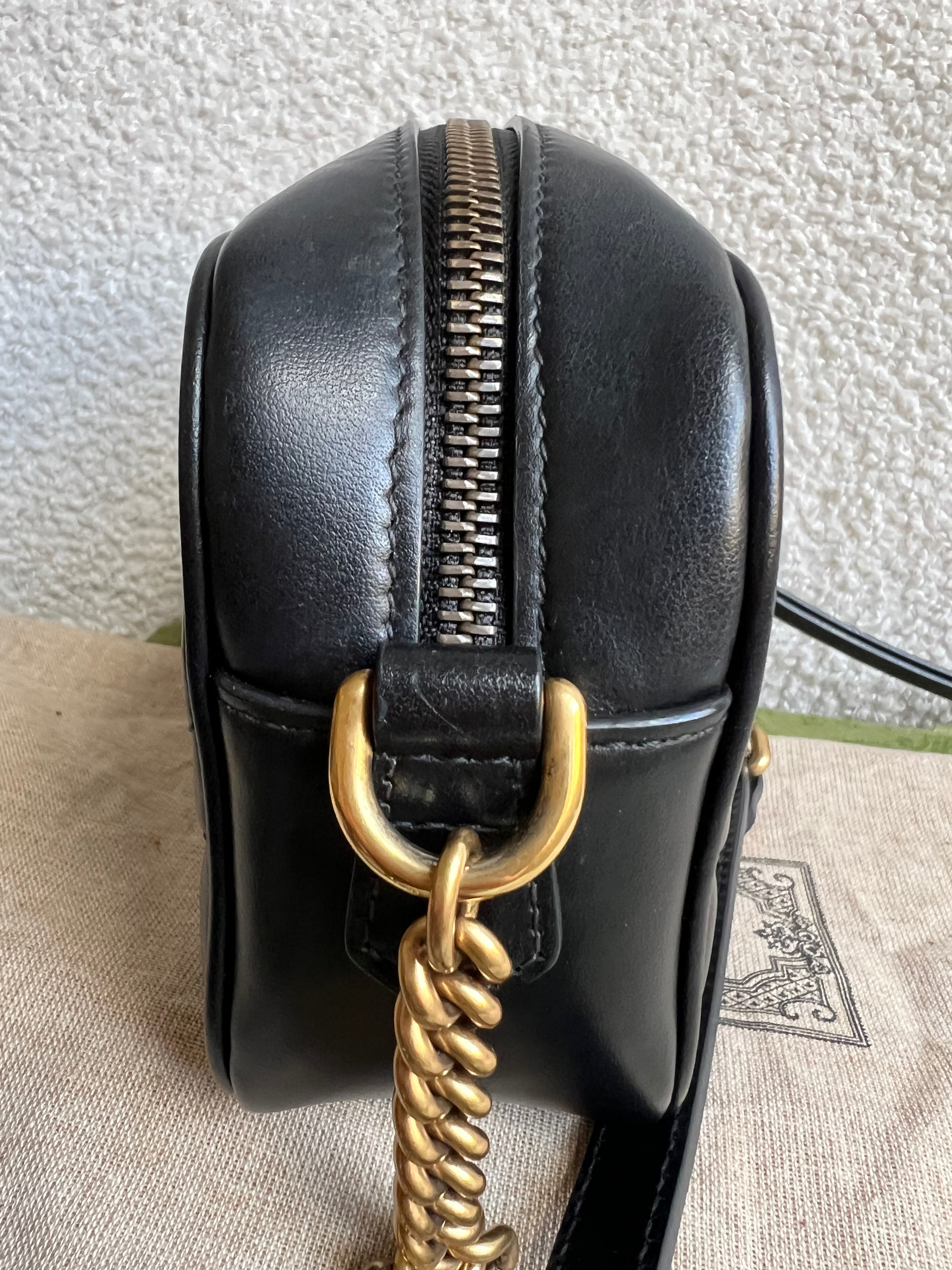Gucci GG Black Marmont Mini Shoulder Bag (RRP £1,360)