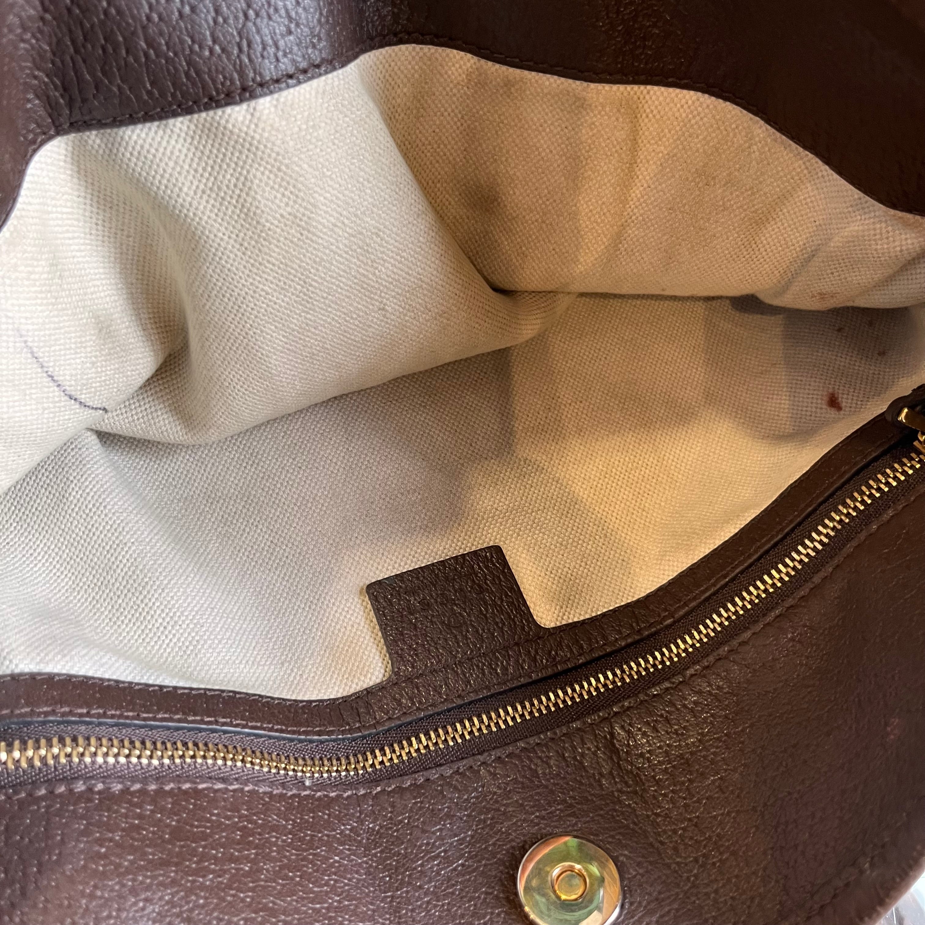 GUCCI Horsebit 1955 Messenger Maroon Gg Monogram Canvas Crossbody Bag