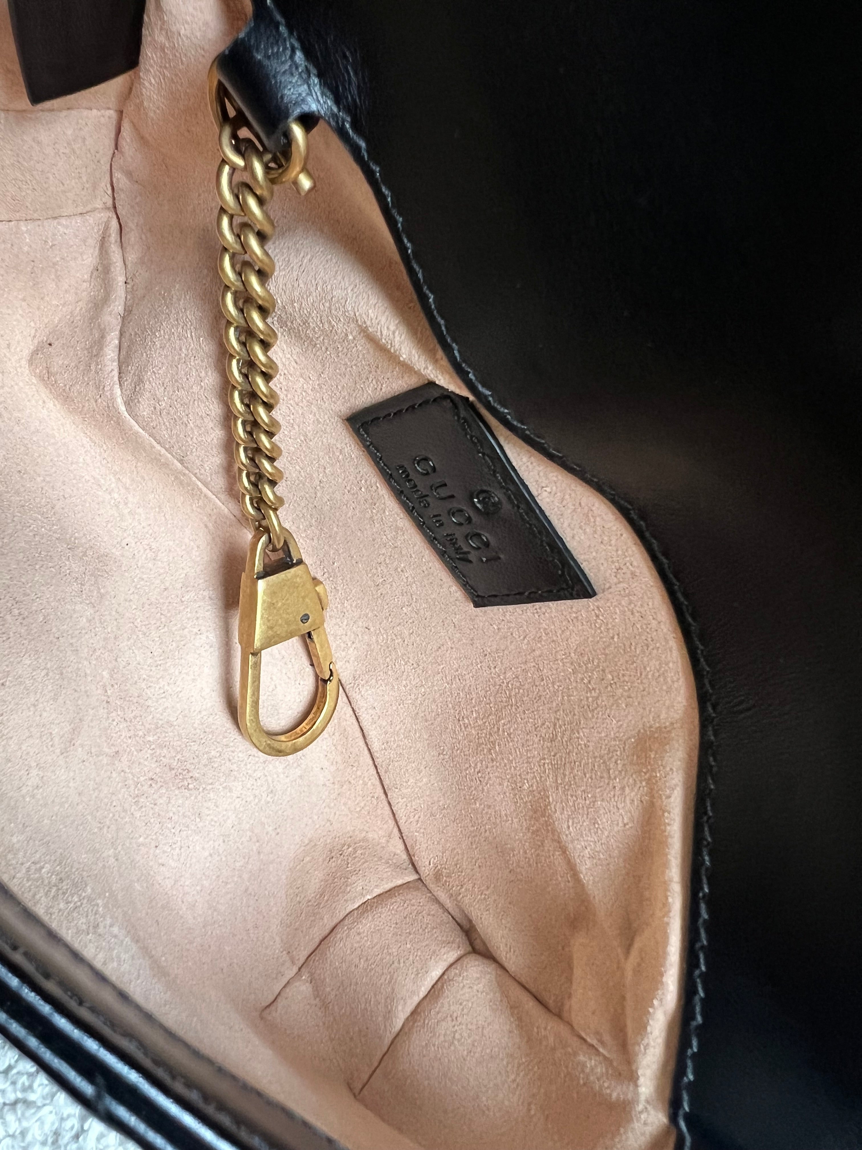 Gucci GG Black Marmont Super Mini Shoulder Bag (RRP £985)