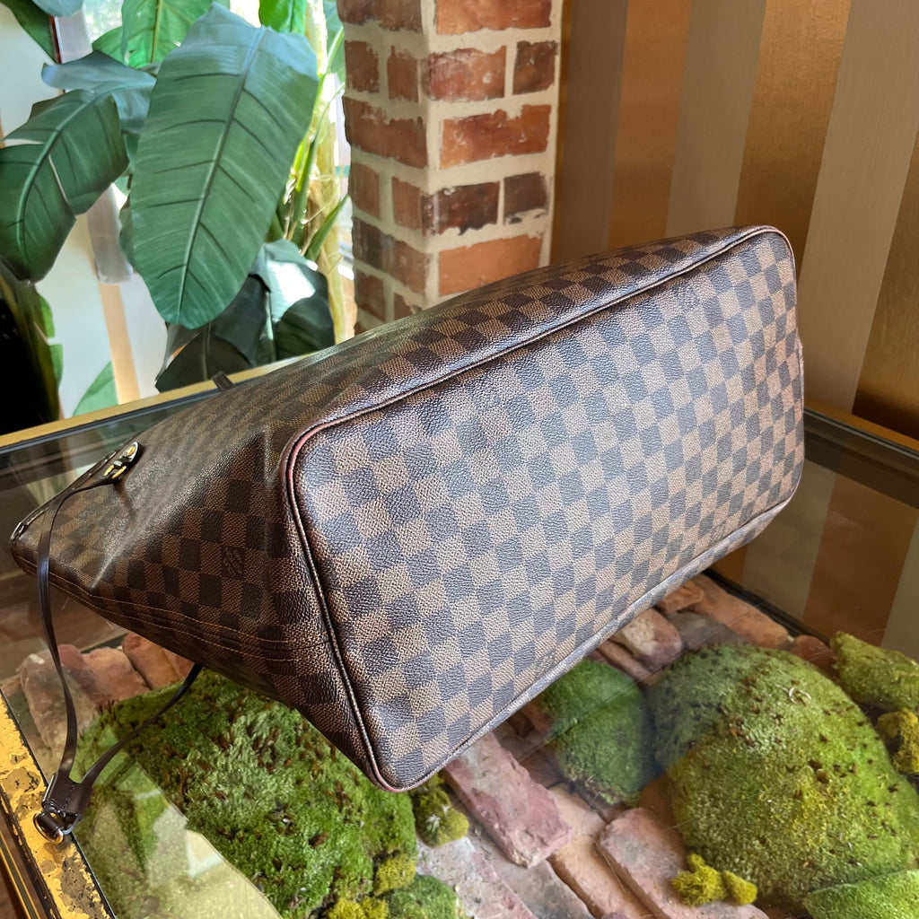 LOUIS VUITTON Neverfull GM Damier Ebene Canvas Tote Bag