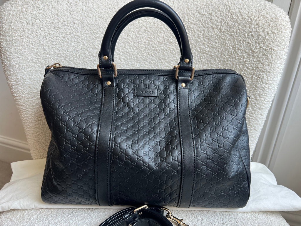 Gucci Black Guccissima Large Boston Joy (RRP £1250)