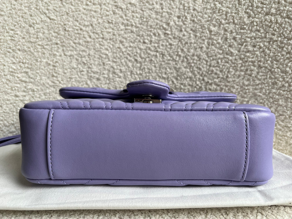 Gucci GG Purple Marmont Mini Shoulder Bag (RRP £1,890)