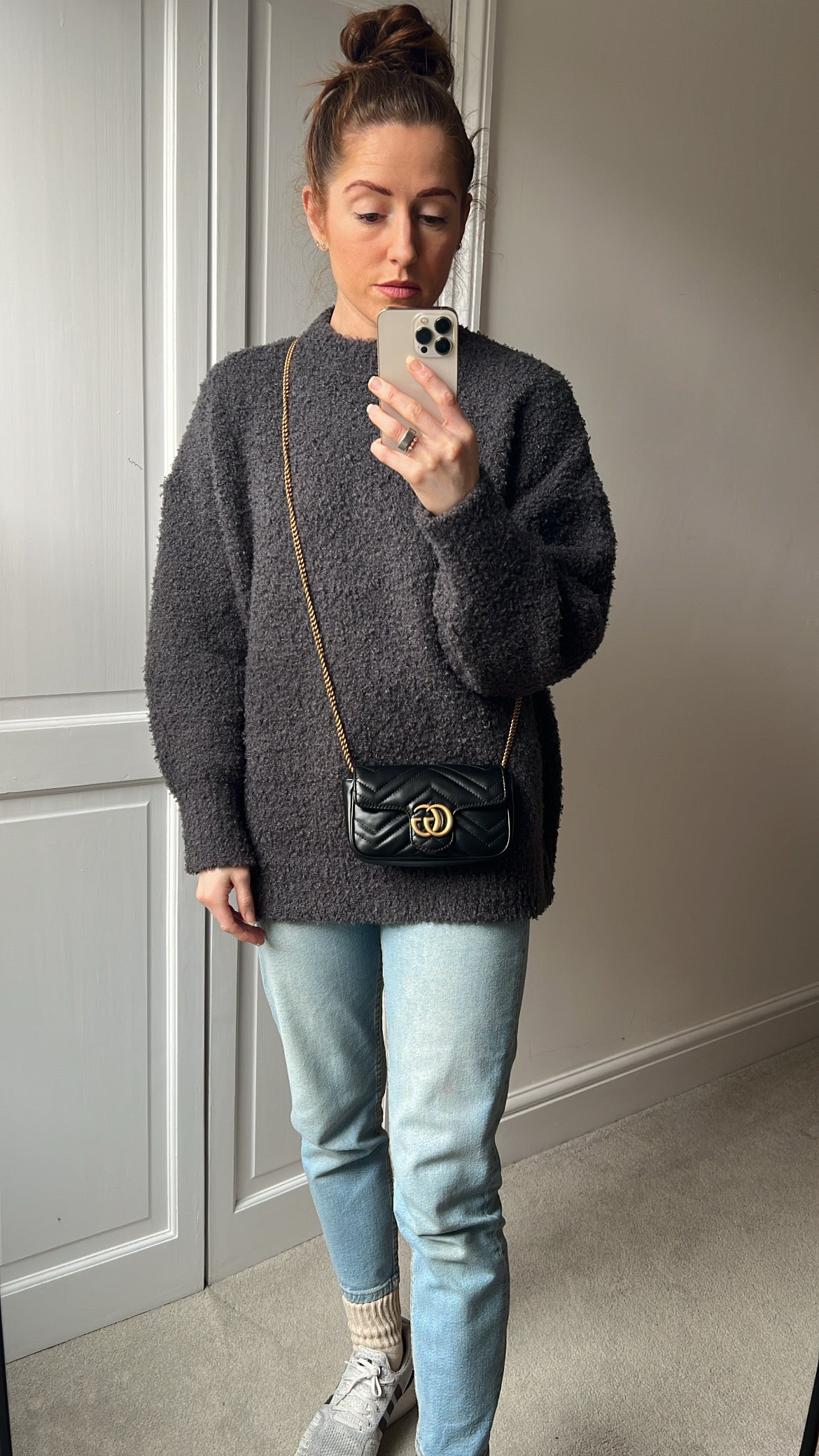 Gucci GG Black Marmont Super Mini Shoulder Bag (RRP £985)