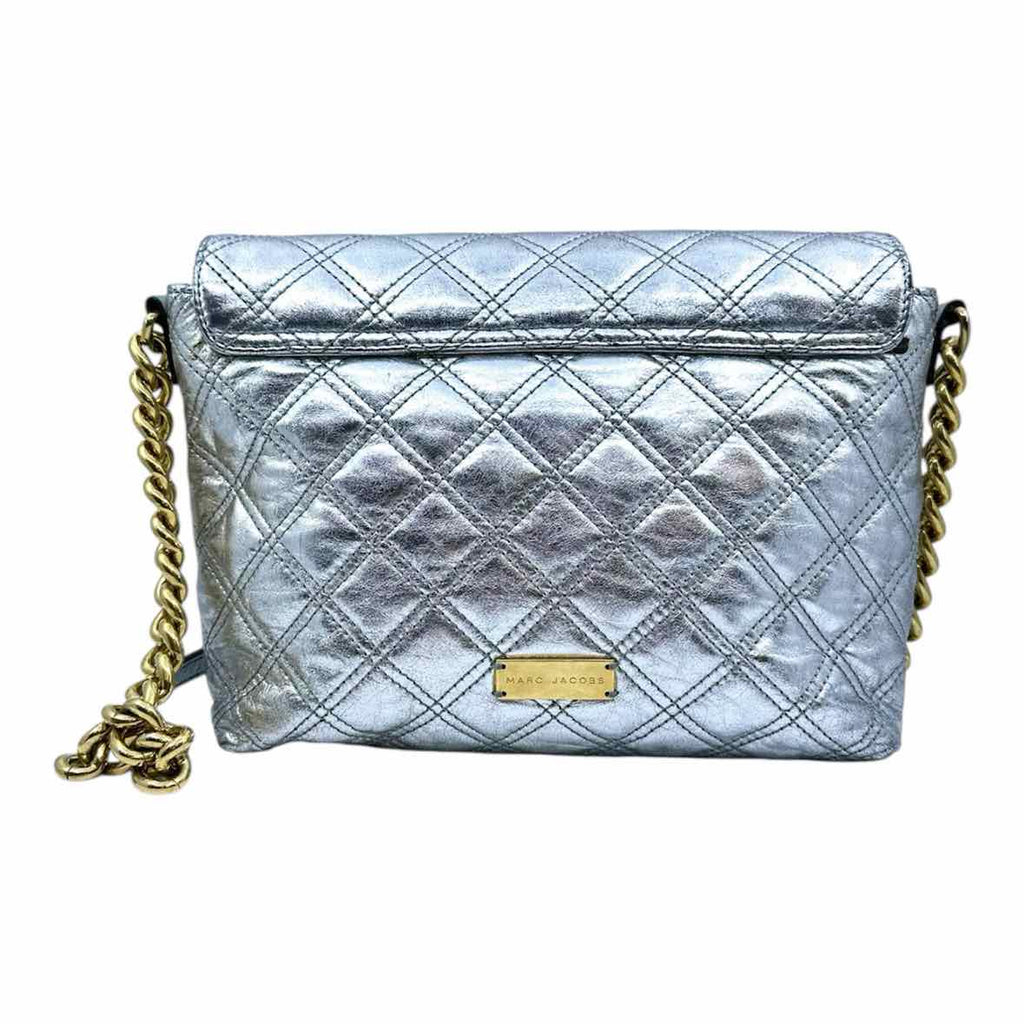 MARC JACOBS Silver Leather Handbag