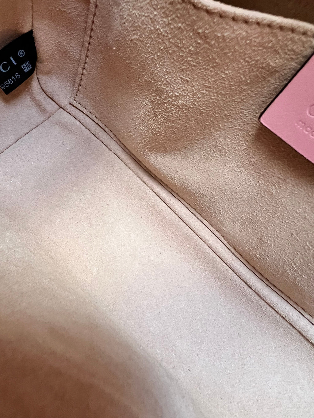 Gucci GG Pale Pink Marmont Mini Shoulder Bag (RRP £1,890)