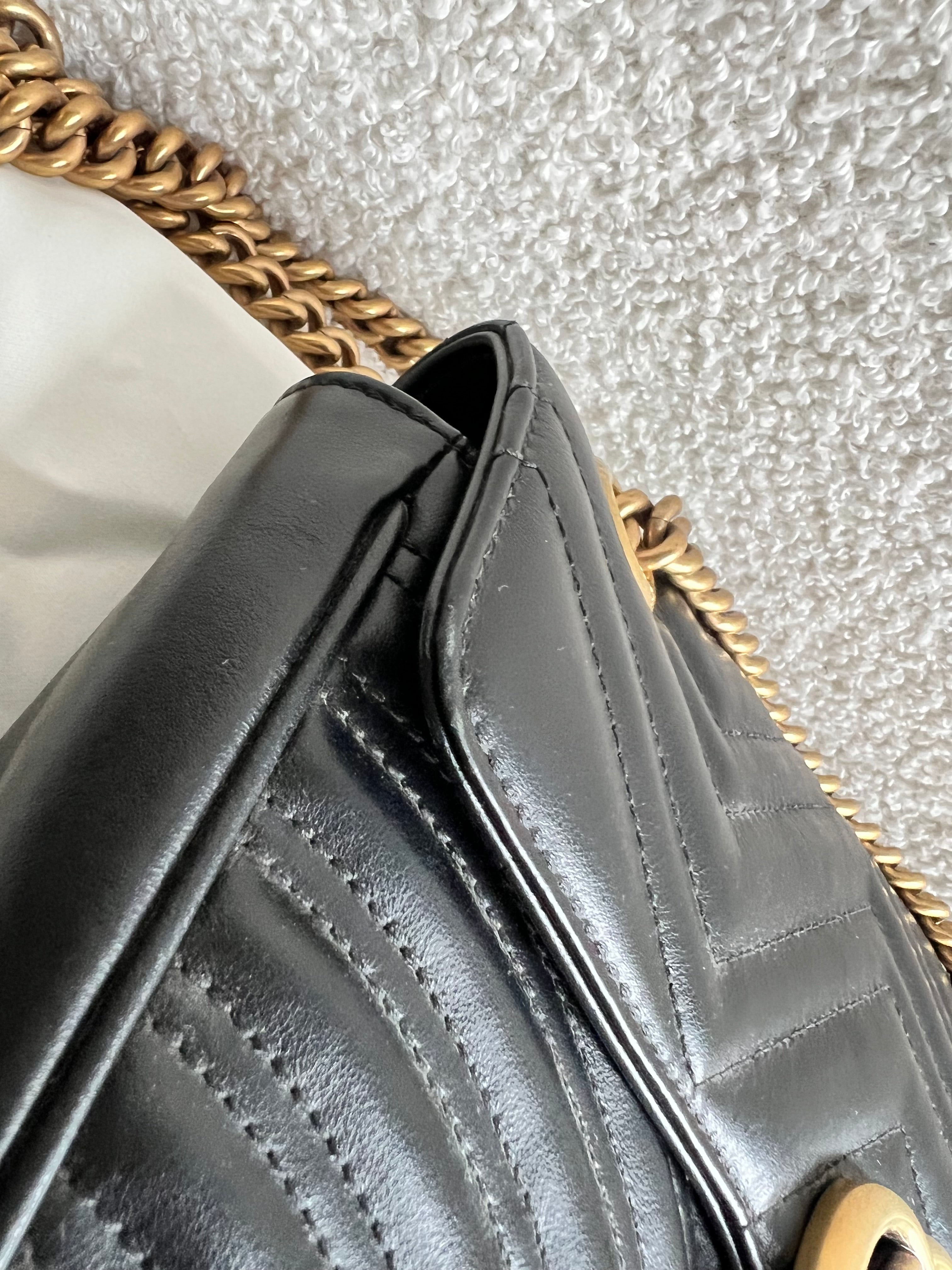 Gucci GG Black Marmont Small Shoulder Bag (RRP £2070)