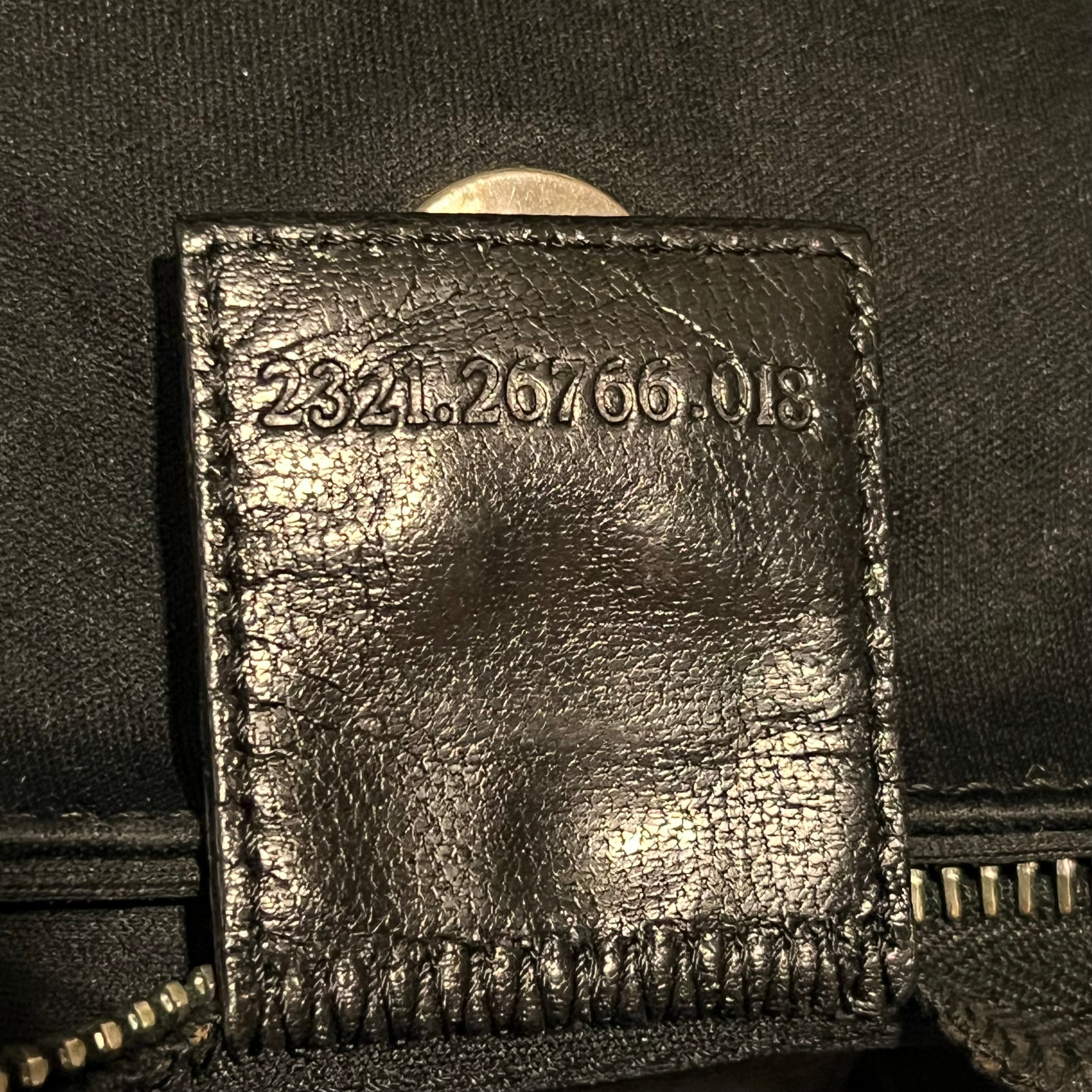 FENDI Black Nylon Vintage Shoulder Bag