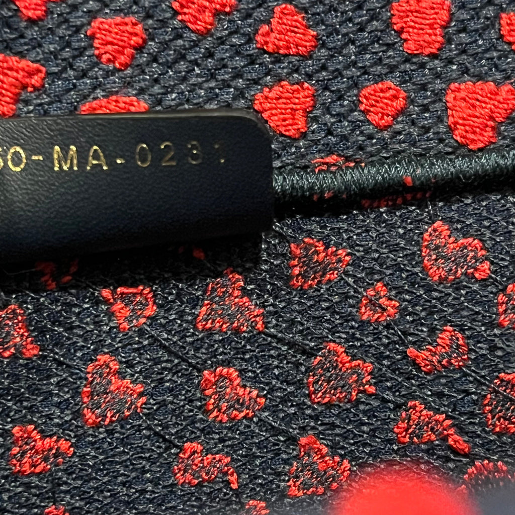 CHRISITAN DIOR Book Medium Heart Canvas Tote