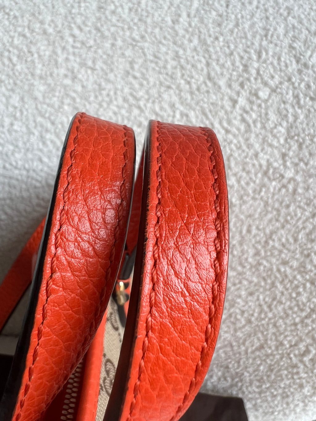 Gucci Bree GG canvas and orange Tote Bag