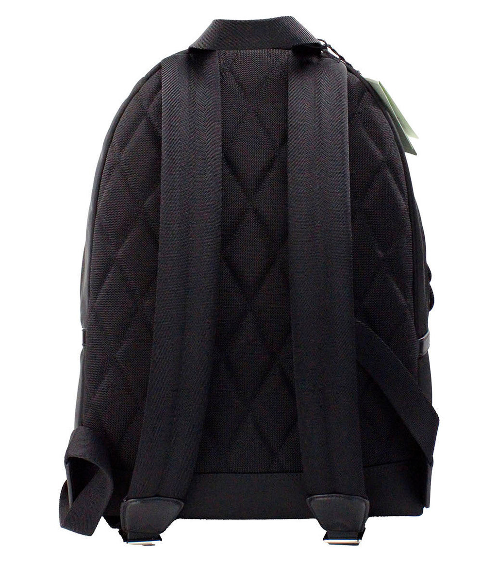 Burberry Abbeydale Branded Stamp Black Nylon Backpack