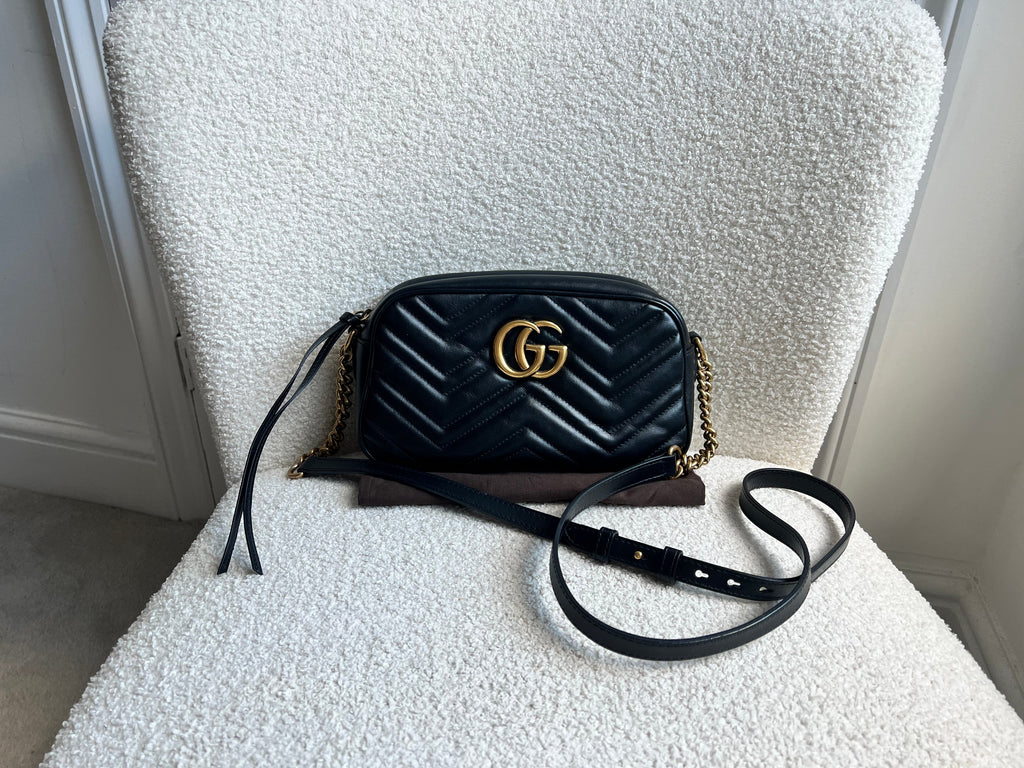 Gucci GG Black Marmont Small Shoulder Bag (RRP £1440)