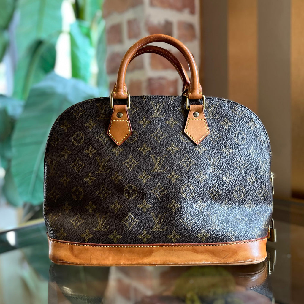 LOUIS VUITTON Alma PM Brown Vintage Monogram Canvas Bag
