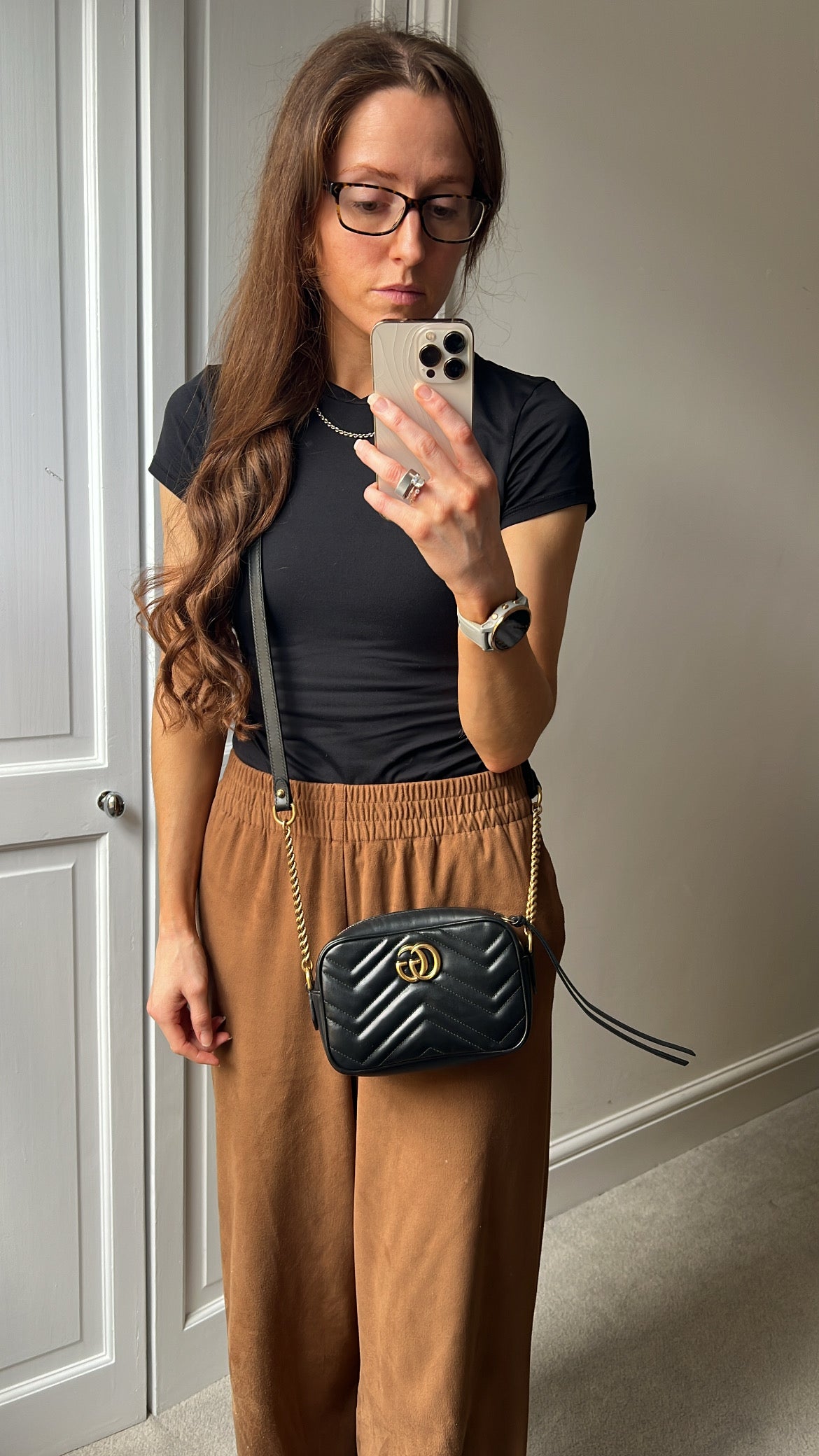Gucci GG Black Marmont Mini Shoulder Bag (RRP £1,360)