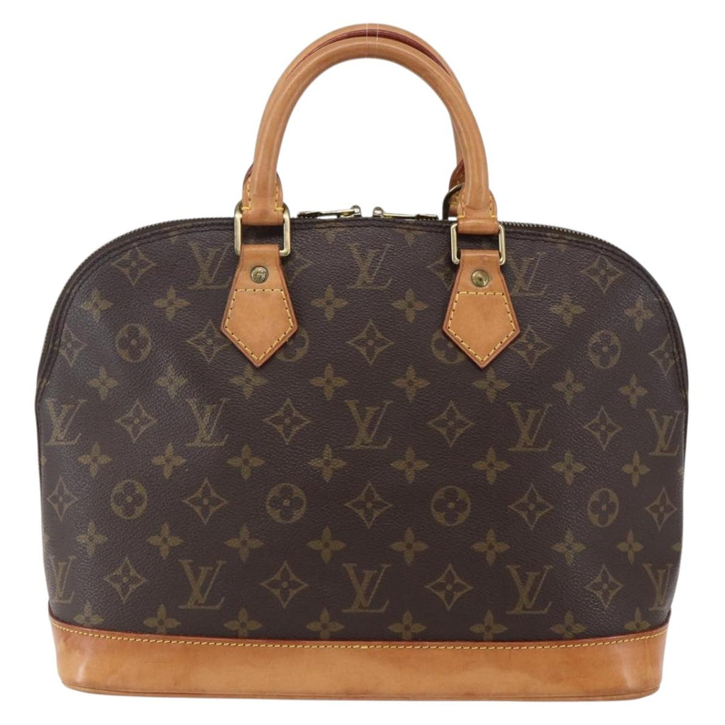 Louis Vuitton Alma Handbag Monogram Canvas Brown Canvas Handbag (Pre-Owned)